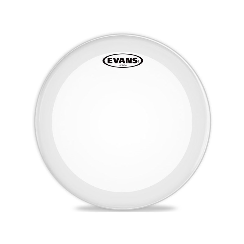 EVANS BD24GB3C [EQ3 Frosted 24 / Bass Drum]2ply  6.5mil + 6.5mil + 1...