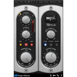 Plugin Alliance 【12/31 10:00までの限定特価】SPL Transient Designer Plus(オンライン納品)(代引不可)販売