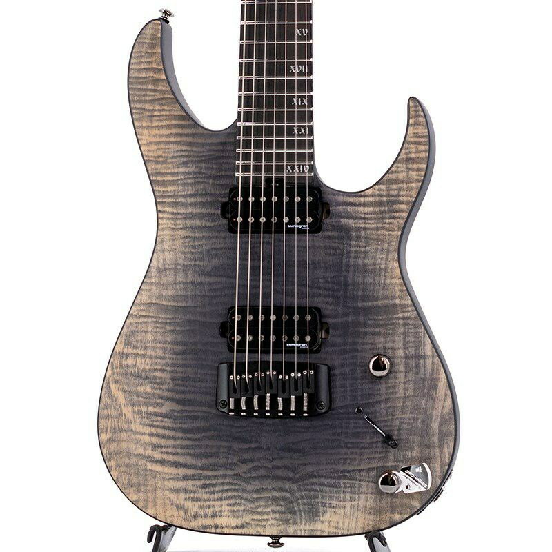 楽器種別：新品エレキギター/SCHECTER 商品一覧＞＞エレキギター【125，000円〜240，000円】 商品一覧＞＞当店のギターは、出荷前に専門スタッフが検品・調整しているので安心です！SCHECTER BANSHEE MACH-7 [AD-BS-MACH] (FOB)商品説明ローステッドメイプルのスルーネックにスウェーデンのLundgren Guitar Pickups M7を搭載した26.5インチ (673mm)の7弦メタルギア！メタルプレイヤーのマストアイテムこと、シェクターダイアモンドシリーズ。そのルックスから連想されるイメージを裏切らない、ストレートなサウンドが人気の的といっても過言ではないでしょうBanshee MACH-7は、スウェーデンに工房を構えるハンドメイドピックアップブランドLundgren Guitar PickupsのM7を搭載しており、ハードなリフやドロップチューニングでも音像を失わないタイトさとパワフルさを兼ね備えております。Hipshot Hardtailやオリジナルのロックペグなどプレイアビリティに申し分ないスペックに加え、ボディトップのフレイムメイプルが豪華さを演出します。そしてスルーネック仕様でハイポジションの弾きやすさが格段に向上しております。商品詳細BODY: Swamp Ash w/Flamed Maple TopNECK: Roasted Maple/Purpleheart Multi-ply with Carbon Fiber Reinforcement RodsCONSTRUCTION: Neck Thru w/Ultra AccessFINGER BOARD: EbonyFRETS: 24 X-Jumbo Stainless SteelSCALE: 26.5 (673mm)PICKUPS: Lundgren M7BRIDGE: Hipshot Ibby HM Guitar BridgeTUNERS: Schecter LockingCONTROL: Volume/Tone (Push-Pull)/3-Way SwitchCOLOR: FOB(Fallout Burst)ソフトケース付属イケベカテゴリ_ギター_エレキギター_SCHECTER_新品 JAN:4518533039436 登録日:2022/10/20 エレキギター シェクター