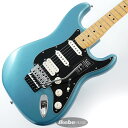 楽器種別：新品エレキギター/Fender MEX 商品一覧＞＞エレキギター/Fender MEX/Player 商品一覧＞＞エレキギター【80，000円〜155，000円】 商品一覧＞＞当店のギターは、出荷前に専門スタッフが検品・調整しているので安心です！Fender MEX Player Stratocaster with Floyd Rose HSS (Tidepool/Maple) [Made In Mexico]商品説明Fender Player SeriesStratocasterの印象的なサウンドは、フェンダーの看板的な特徴のひとつです。鳴りの良いハイエンド、パンチの効いたミッド、力強いローエンドといったクラシックサウンドに、クリスタルクリアなアーティキュレーションを加えた、スムーズなプレイを実現する Player Stratocaster Floyd Rose HSSは、正統的なフェンダーのフィーリングとスタイルを持つギターです。あらゆるスタイルに対応する多様性を 備え、どのような音楽的ビジョンも叶えてくれます。独自のサウンドを作り出すためのパーフェクトなプラットフォームといえます。伝統を重んじながら革新的なスピリットを維持するPlayerシリーズのハンバッカーブリッジピックアップは力強くウォームなサウンドで、ミドルとネックピックアッ プに採用された Playerシリーズのシングルコイルピックアップが、モダンなエッジを効かせたクリスピーでアーティキュレートな本格的フェンダートーンを実現します。スムーズなフィニッシュで弾きやすい モダン Cシェイプのメイプルネックは、あらゆるプレイスタイルにフィットします。モダンな12インチラジアスのフィンガーボードに打ち込まれたミディアムジャンボフレットは22フレットに拡張され、さまざまな音楽的表現を可能としています。Floyd Roseのダブルロックト レモロシステムが、どんなに激しくプレイしても、安定したチューニングをキープします。さらに、マスターボリュームとトーンコントロール、5Way ピックアップ スイッチ、3層ピックガード、シンセティックボーンナット、デュアルウィングストリングツリー、シールドチューニングマシン、F の刻印入りの 4 ボルトのネックプレートが、本物のフェンダーを象徴しています。Player Stratocaster Floyd Rose HSSは、自分だけのトーンを手に入れ、新しい何か を生み出すのに最適なギターです。※画像はサンプルです。製品の特性上、木目・色合いは1本1本異なります。商品詳細Body:AlderBody Finish:Gloss PolyesterBody Shape:StratocasterNeck Material:MapleNeck Finish:Satin Urethane Finish on Back， Gloss Urethane Finish on FrontNeck Shape:Modern CScale Length:25.5 (648 mm)Fingerboard:MapleFingerboard Radius:12 (305 mm)Number of Frets:22Frets Size:Medium JumboString Nut:Floyd Rose LockingNut Width:1.6875 (42.86 mm)Position Inlays:Black DotsTruss Rods:StandardTruss Rod Wrench:3/16 Hex (Allen)Bridge Pickup:Player Series Alnico 2 HumbuckingMiddle Pickup:Player Series Alnico 5 Strat Single-CoilNeck Pickup:Player Series Alnico 5 Strat Single-CoilControls:Master Volume， Tone 1. (Neck/Middle Pickups)， Tone 2. (Bridge Pickup) Pickup Switching:5-Position Blade: Postion 1. Bridge Humbucking Pickup; Position 2. Middle Pickup and Inner Coil of Humbucker; Position 3. Middle Pickup; Position 4. Neck and Middle Pickup; Position 5. Neck PickupPickup Configuration:HSSBridge:Floyd Rose Double Locking TremoloHardware Finish:Nickel/ChromeTuning Machines:Standard Cast/SealedPickguard:3-Ply Black/White/BlackControl Knobs:Parchment PlasticStrings:Fender USA， NPS， (.009-.042 Gauges)Dimensions:4.50x15.20x41.90 INWeight:10.20 LBソフトケース付属イケベカテゴリ_ギター_エレキギター_Fender MEX_Player_新品 JAN:0885978909872 登録日:2021/03/18 エレキギター フェンダー ふぇんだー フェンダーMEX フェンダーメキシコ