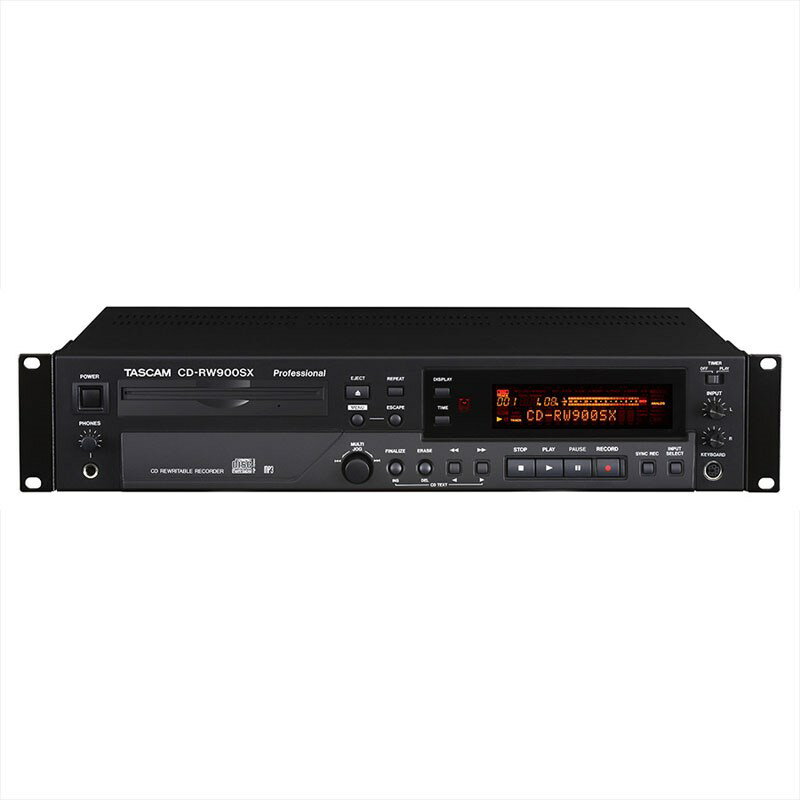 あす楽 TASCAM 【値上げ前在庫】CD-RW900SX(業務用CDレコーダー・プレーヤー)