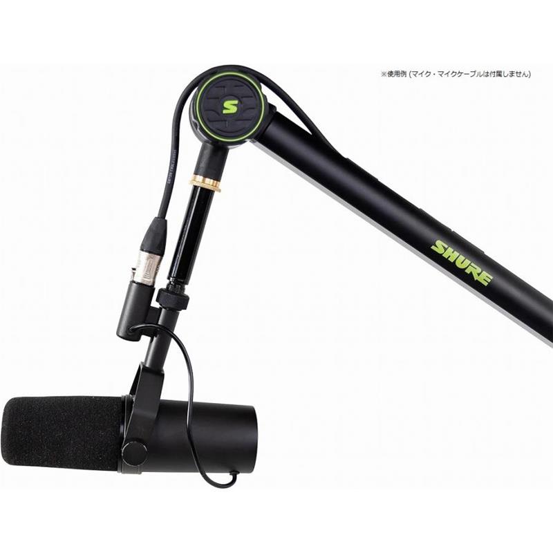 楽器種別：新品SHURE/新品 商品一覧＞＞レコーディング【5，000円〜20，000円】 商品一覧＞＞マイクアクセサリ/マイクスタンド/SHURE 商品一覧＞＞パワーレックは、専門スタッフに気軽に相談できる渋谷発のDTM・レコーディング機材専門フロアです。SHURE SH-BROADCAST1 マイク用スタンド BY GATOR商品説明デスク上に安定してマイクを設置可能なアームスタンド。・SHUREや他社製ボーカルマイクを収納し、様々な用途に対応します：放送、ポッドキャスト、ライブ配信など、さまざまなシーンで活躍します。・厚さ2.17インチ（55mm）までのデスク、テーブル、または同様のサイズの表面に簡単にクランプすることができます。・Shure SM7B、MV7、および類似のモデルとの互換性とXLRケーブルのクリアランスを提供するネジ式延長アダプタ。・静かに360度回転し、最大32.25インチ（940mm）のマイクアームの延長が可能。・XLRまたはUSBマイクケーブルの整理に便利なケーブルチャンネル（固定クリップ付き・USマイククリップ(5/8インチ)とユーロマイククリップ(3/8インチ)の両方に対応イケベカテゴリ_レコーディング_マイクアクセサリ_マイクスタンド_SHURE_新品 SW_SHURE_新品 JAN:0716408562810 登録日:2026/06/10 シュア シュアー