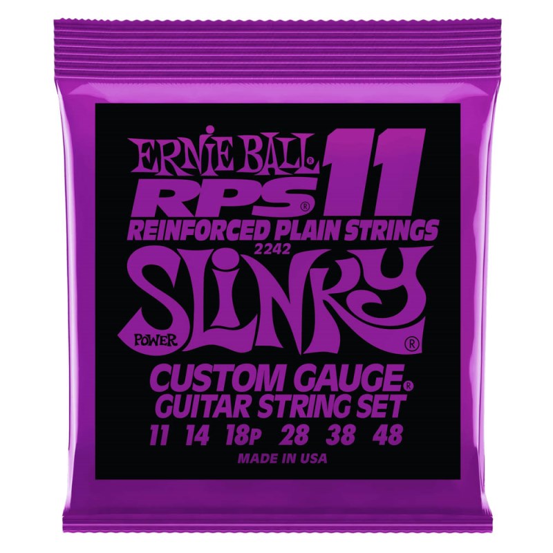 ERNIE BALL Power Slinky RPS Nickel Wound Electric Guitar Strings #2242