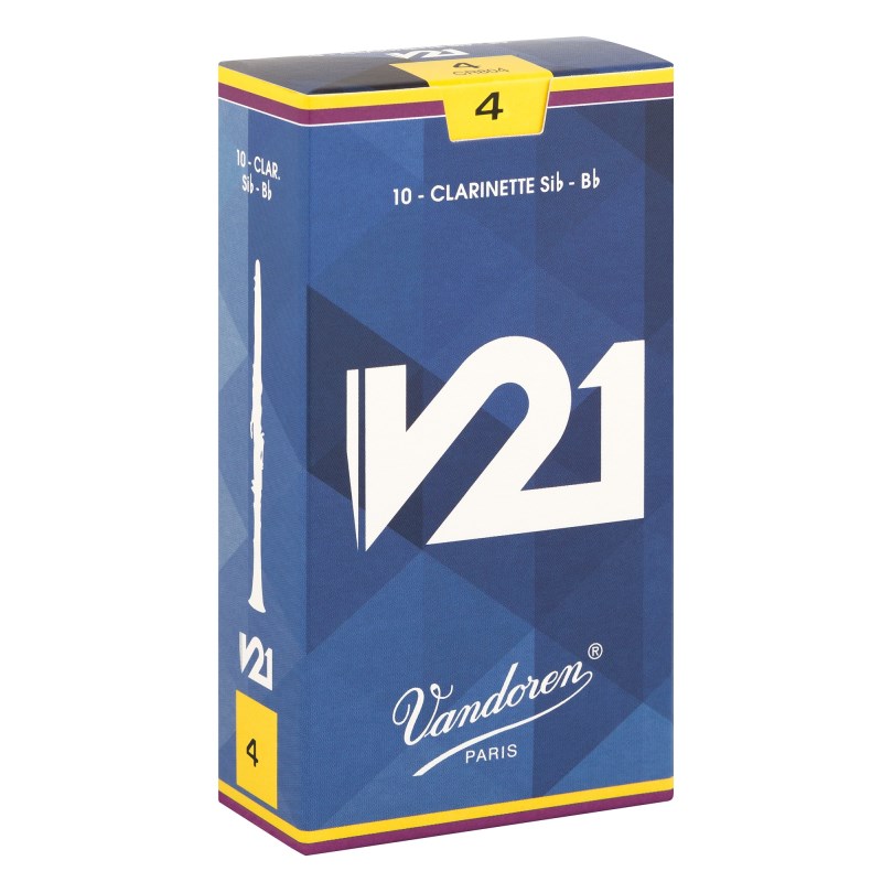 翌日配達 VANDOREN 《硬さ：4》B♭クラリネット用リード バンドレン V21 【宅配便発送】【正規輸入品】