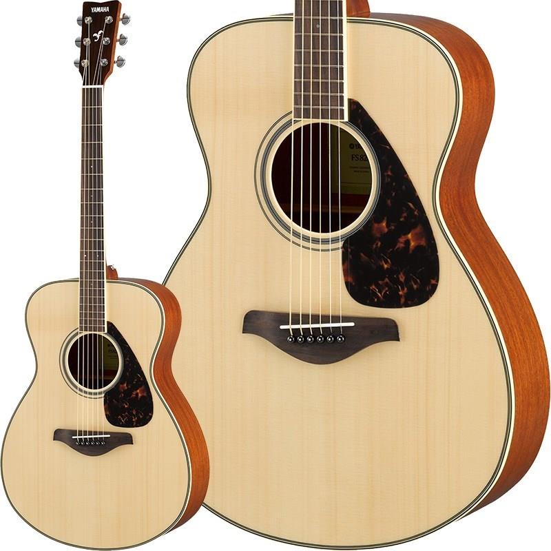 楽器種別：新品YAMAHA/FS SERIES 商品一覧＞＞YAMAHA/新品 商品一覧＞＞アコースティック・エレアコギター【20，000円〜45，000円】 商品一覧＞＞アコースティックギター/YAMAHA 商品一覧＞＞アコギ買うなら、当店で！出荷前の検品・調整はもちろん、丁寧梱包でお届けします！YAMAHA 【新生活応援！お得なアクセサリー10点セット付き！】FS820 (Natural) ヤマハ商品説明数量限定！アコギを始めたいけれど最初に何を揃えて良いかわからない・・・という方に「はじめはコレさえあれば大丈夫」というお得なアクセサリー10点セット！【セット内容】何は無くともまずは「ピック2枚」チューニングに欠かせない「クリップチューナー」ギターや弦をきれいに保つための「クロス」いつでも手に取って練習できるように「ギタースタンド」弦が切れてしまった時のための「換え弦セット（一般的なライトゲージ）」弦交換にあると便利な「ストリングワインダー」立って引く時に必要な「ストラップ」コードを確認したり楽譜を入れたりできる「ギターコードホルダー」持ち運びに必要な「ソフトケース」の10点セットで販売中！！【ヤマハの大定番FG/FSシリーズがリニューアル！】1966年にヤマハ初の国産フォークギター「FG180」「FG150」が誕生してから、2016年で50周年を迎えます。その間、ヤマハは初心者用入門モデルからプロ用のモデルまで幅広いニーズに応えながら常に品質向上と技術革新を続け、さまざまな音楽シーンを支えてきました。2016年新たに生まれ変わった『FG/FSシリーズ』は、ラインアップの全モデルを一新。新たにデザインしたブレイシング（響棒）により中低音を強化し、さらに力強いサウンドを実現しました。そして、2種類のボディシェイプに加え、豊富なカラーバリエーションを用意し、幅広いプレーヤーのニーズに応えます。■新たにデザインしたスキャロップドブレイシングにより中低音を強化最新の技術を用いてシミュレーションと分析による試行錯誤を重ね、新たなデザインのブレイシングを開発しました。これにより、表板の耐久性を維持しながら、中低音域から低音域において、より力強い音と豊かな響きを実現しました。■好みに応じたモデルが選べる豊富なラインアップ『FSシリーズ』は、小ぶりのボディと短い弦長により抜群の演奏性を誇ります。新モデルではボディを薄くし、さらに扱いやすくなりました。粒立ちの良さとふくよかさを併せ持つサウンドが特長です。また、両シリーズともに豊富なグレードとカラーバリエーションを用意しており、全23モデルから好みに応じたモデルを選ぶことができます。※アクセサリーセットの画像はイメージです。実際の付属品とは異なりますので予めご了承ください。※ギターの画像はサンプルです。製品の特性上杢目は一本一本異なりますので予めご了承ください。商品詳細胴型: フォークタイプ胴厚: 90〜110mm弦長: 634mm表板: スプルース単板裏板・側板: マホガニーネック: ナト—糸巻: ダイキャスト・クローム塗装: グロス仕上げソフトケース付き■カラー:・NT （ナチュラル）※製品の特性上、杢目・色合いは1本1本異なります。イケベカテゴリ_アコースティック・エレアコギター_アコースティックギター_YAMAHA_FS SERIES_新品 SW_YAMAHA_新品 JAN:4957812668682 登録日:2026/02/13 アコースティックギター アコギ ヤマハ やまは