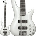 楽器種別：新品エレキベース/Ibanez 商品一覧＞＞エレキベース/Ibanez/SR Standard 商品一覧＞＞エレキベース【30，000円〜65，000円】 商品一覧＞＞当店のベースは、出荷前に専門スタッフが検品・調整しているので安心です！Ibanez SR305E-PW商品説明SR305を新電装でリニューアル体にフィットする取り回しの良いコンパクト・ボディ、握りやすいスリム・ネック、多彩な音作りを可能にするアクティブEQ。とにかくプレイヤーにとっての弾きやすさ、幅広いジャンルにフィットする使い勝手の良さを追求するモデル、それがSRであり、その中でも普及価格帯において不動の地位を確立しているのがSR305です。そして2016年、SR305の電装機能をグレード・アップさせたモデルSR305Eが新登場！楽器本体の特性によって音色が如実に変わるベースは時にジャンルを選んでしまいがちですが、SR305Eはアイデンティティでもある多彩なトーンという特徴を更なる高みへと昇華させた、自在なサウンド・メイクができるモデルです。※コチラは5弦モデルです。・立ち上がりの良い明瞭なサウンドが持ち味のPower Span Dual pick up 搭載・Ibanez Custom Electronic 3-band eq w/3-way搭載Bass/Mid/Treble/3帯域のトーンをコントロール可能な3-band EQとSingle/Humbucking/Bass Enhanced Singleの3モードを選択可能なタップスイッチ との組み合わせにより、より多彩なサウンド・メイクを実現。Bass enhanced single片方のコイルを完全にタップするのではなく、高音域を落として低音域のみを生かした独自のタップ・モード。それによりSingleモード同様の特長であるクリアな高音域に低音域のニュアンスを加えた独特なトーンを作ることができます。※画像はサンプルです。製品の特性上、木目・色合いは1本1本異なります。商品詳細Neck type:SR5 5pc Maple/Walnut neckBody:Nyatoh bodyFretboard:Jatoba fretboard w/White dot inlayFret: Medium fretsBridge: Accu-cast B125 bridgeNeck pickup: PDC neck pickupBridge pickup: PDC bridge pickupEqualizer: Ibanez Custom Electronics 3-band eq w/3-way power tap systemHardware color: Cosmo black■Color：・PW (Pearl White) ソフトケース付属イケベカテゴリ_ベース_エレキベース_Ibanez_SR Standard_新品 JAN:4515276877431 登録日:2016/01/22 エレキベース アイバニーズ イバニーズ