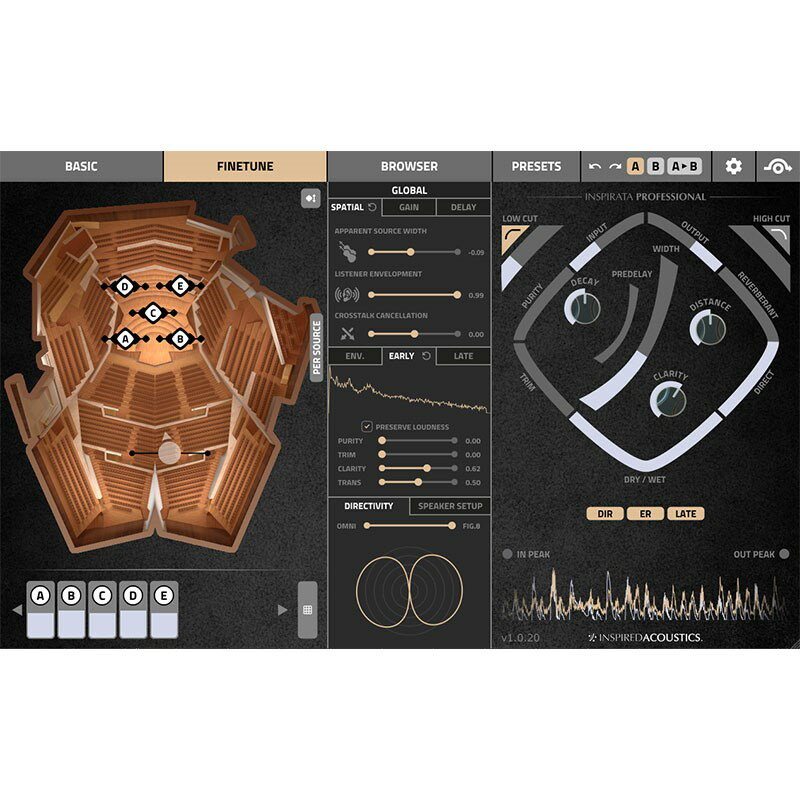 楽器種別：新品DAW／DTMソフト/Inspired Acoustics 商品一覧＞＞DAW／DTMソフト/Inspired Acoustics/コード販売 商品一覧＞＞DAW／DTMソフト【25，000円〜55，000円】 商品一覧＞＞レコーディング機器買うなら、当店で！専門スタッフが迅速丁寧に対応します！Inspired Acoustics Inspirata PROFESSIONAL Edition (オンライン納品専用)※代引不可商品説明■オンライン納品製品に関する注意事項※こちらの製品は全てオンライン納品専用となっています。・製品シリアルナンバー及びダウンロード手順説明PDFは当店よりEメールにてお知らせ致します。・プラグイン本体及びマニュアルはメーカーサイトよりダウンロードして頂く必要があります。・シリアルナンバーは、オンラインで納品され、品物はご自宅に配送されません。・オンライン納品製品という性質上、一切の返品・返金はお受け付け致しかねます。・支払方法は代金引換決済はご利用頂けません。・メーカーサイトのメンテナンス時など、シリアル発行まで数日かかる場合がございます。平常時はご決済完了後、1〜3日以内に発行させていただきます。以上、予めご了承の上ご注文下さい。---★Inspirata Professional Edition機能セットを拡張し、今までのサンプルリバーブにはない柔軟性を備えたイマーシブ・リバーブ・ワークステーションです。その卓越した機能セットには、パラメーターの微調整や、音源とリスナーの位置合わせが可能です。ステレオ構成はもちろん、シンプルなサラウンドから7.1.2 Dolby AtmosR構成まで、幅広いマルチチャンネル出力オプションに対応しています。■究極の次世代イマーシブ・リバーブ・ワークステーション音響空間に音源とリスニングポイントを自由に配置し、リアルタイムに調整可能INSPIRATAは、現役の音響コンサルタントが長年研究・開発し、専門家のみが長年使用していたツールや測定値に基づいた空間データをバーチャルで再現した、究極の次世代イマーシブ（没入型）・リバーブ・ワークステーションです。「Room」ブラウザーから、象徴的なコンサートホール、劇場、礼拝堂、シンプルな室内など、詳細にサンプリングされた多彩な音響空間を選択し、更に、その場にいるかのように音源やバーチャル・マイクを配置、またそれらのパラメーターを自動化することで、空間の音響や響きをリアルタイムで調整することができます。●自由にコントロール可能な音響空間衝撃的なほどリアルな空間と奥行き感を生み出すために、INSPIRATAは設計されました。まるで本物の空間にいるかのような臨場感を提供します。●世界の著名な空間をライブラリー化INSPIRATAには、これまでにない空間的なディテールと解像度で測定データを取り込んだ膨大なRoomライブラリーが収録されています。●音響技術者の研究と開発の集大成INSPIRATAは、最高の品質水準と空間解像度を持つRoomライブラリーを、すべて実測に基づいて作成した、音響コンサルタントによる長年の研究・開発の集大成です。●3D没入型オーディオ対応INSPIRATAは、サラウンド構成をサポートしており、それはワークステーションの重要な機能となっています。Dolby AtmosRを含む最大22.2までの豊富なサラウンド出力オプションを選択可能です。※最新の動作環境はメーカーサイトにてご確認の上、お求めください。イケベカテゴリ_DTM_DAW／DTMソフト_Inspired Acoustics_コード販売_新品 JAN:4534217790028 登録日:2022/03/14 インスパイア—ド インスパイア—ドアコースティックス ソフトウェア