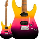 楽器種別：新品エレキギター/Charvel 商品一覧＞＞エレキギター【115，000円〜220，000円】 商品一覧＞＞当店のギターは、出荷前に専門スタッフが検品・調整しているので安心です！Charvel Pro-Mod DK24 HH 2PT CM (Malibu Sunset/Caramelized Maple)商品説明これまでにないようなサウンドを求めるプログレッシブギタリストのために作られた、新しいPro-Mod DK24 HH 2PT CMは、現代的なハイパフォーマンス性能を備えています。アルダー材のDinkyボディに、高音域へのアクセスを容易にするスキャロップドロウワーバックバウトとシュレッダーズカットヒールが特徴です。ボルトオン式キャラメルメイプル スピード ネックにはグラファイト補強が施され、背面には滑らかな手作業によるウレタンフィニッシュ、Luminlayサイドドット、ヒールマウント式トラスロッドアジャストメントが採用されています。12?16インチコンパウンドラジアス仕様のキャラメルメイプル指板には、快適なエッジ処理、24本のジャンボフレット、パーロイドドットインレイ、Graph Tech TUSQ XLナットが採用されています。また、ダイレクトマウントされたSeymour Duncan Full Shred SH-10Bブリッジピックアップ、Seymour Duncan Alnico II Pro APH-1NネックピックアップからなるHHピックアップ構成により、充実したトーンを実現しています。ブリッジピックアップからは、クランチなトップエンドと明瞭なロウエンドが得られ、ネックピックアップは、高揚するようなハイから滑らかなロウまで幅広く奏でます。2ウェイのミニトグルスイッチによるシリーズ/パラレル切り替えも可能になっています。※製品仕様は予告なく変更となる場合があります。予めご了承ください。※画像はサンプルです。商品の特性上、木目や色合いは1本1本毎に異なり、お選び頂くことは出来ません事、予めご了承下さいませ。商品詳細NeckFingerboard Material：Caramelized MapleFingerboard Radius：12-16 inch Compound Radius (304.8 mm to 406.4 mm)Neck Construction：Bolt-On with Graphite ReinforcementNeck Finish：Hand-Rubbed UrethaneNeck Material：Caramelized MaplePosition Inlays：4mm Pearloid DotNumber of Frets：24Truss Rod Nut：Heel-Mount Truss Rod Adjustment WheelNut Material：Graph Tech TUSQ XLNut Width：1.6875 inch (42.86 mm)BodyBody Material：AlderBody Finish：GlossBody Shape：DinkyHardwareBridge：Gotoh Custom 510 TremoloControl Knobs：Strat-Style SkirtHardware Finish：ChromeSwitch Tip：BlackStrings：Nickel Plated Steel (.009-.042 Gauges)Tuning Machines：Charvel-Branded Die-Cast LockingNeck Plate：None - 4-Bolt Sculpted HeelStrap Buttons：StandardElectronicsBridge Pickup：Seymour Duncan Full Shred TB-10Neck Pickup：Seymour Duncan Alnico II Pro APH-1NPickup Configuration：HHControls：Volume (500K EVH Bourns Low Friction Pot)， No-Load TonePickup Switching：5-Position Blade: Position 1. Bridge Pickup， Position 2. Both Outer Coils， Position 3. Bridge and Neck Pickup， Position 4. Both Inside Coils， Position 5. Neck PickupAuxiliary Switching：2-Position Mini Toggle Down/All Series， Up/All Parallelソフトケース付属イケベカテゴリ_ギター_エレキギター_Charvel_新品 JAN:0717669961046 登録日:2024/04/19 エレキギター シャーベル