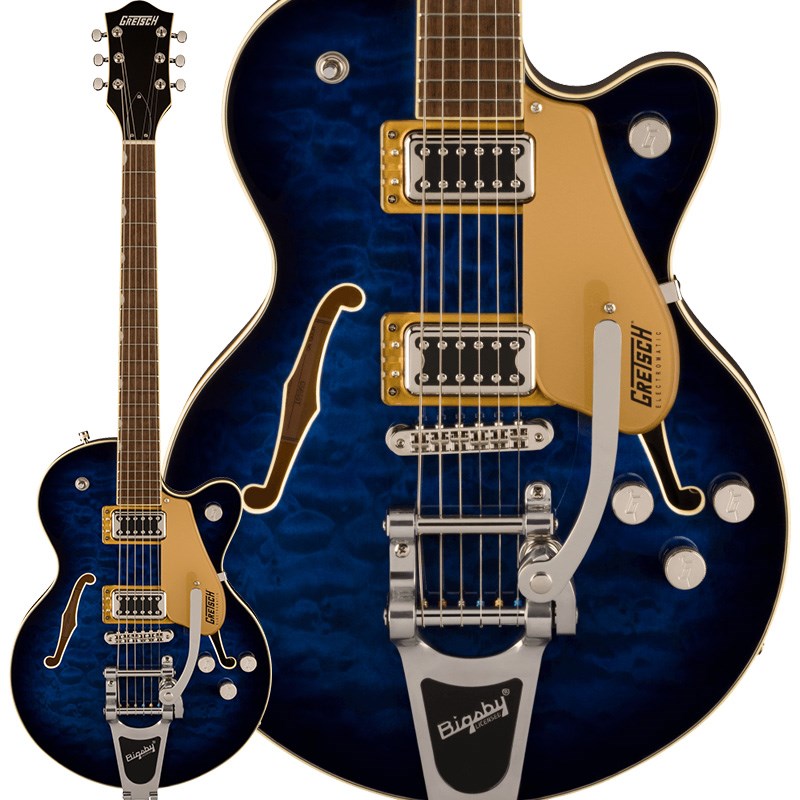 GRETSCH G5655T-QM Electromatic Center Block Jr. Single-Cut Quilted Maple with Bigsby (Hudson Sky)