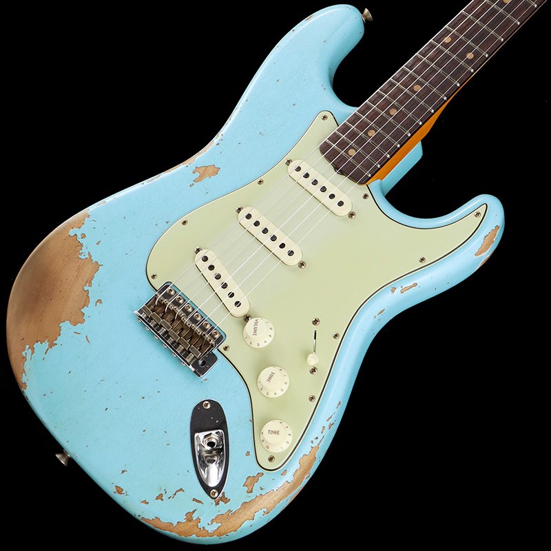 Fender Custom Shop 2023 Collection Time Machine 1960 Stratocaster Heavy Relic Daphne BlueySN.CZ569491zyIKEBE Order Modelz