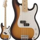 楽器種別：新品エレキベース/Fender Made in Japan 商品一覧＞＞エレキベース/Fender Made in Japan/Traditional Precision Bass 商品一覧＞＞エレキベース【75，000円〜140，000円】 商品一覧＞＞当店のベースは、出荷前に専門スタッフが検品・調整しているので安心です！Fender Made in Japan Traditional 50s Precision Bass (2-Color Sunburst)商品説明Fender Made in Japan Traditionalフェンダーの伝統的な楽器製作の美学と日本の洗練されたクラフトマンシップを融合することで導き出されたMade in Japan Traditionalシリーズ。フェンダーの正統なDNAが、確かなMade in Japanクオリティで蘇ります。Made in Japan Traditional 50s Precision Bassはグロスフィニッシュのバスウッドボディを採用。21本のヴィンテージスタイルフレットを装備した9.5インチラジアスのUシェイプメイプルネックがTraditionalシリーズならではのクラシカルな演奏製を提供します。4サドルヴィンテージスタイルブリッジ、そしてTraditionalシリーズのために選定されたオリジナルピックアップはリアルで音楽的なヴィンテージトーンを奏でます。細めに設計されたナット幅は日本のプレイヤーにも弾きやすい仕様となっています。堅実なギタークラフトマンシップと、プレイヤーのニーズに柔軟に対応する答えが、本シリーズに反映されています。※画像はサンプルです。材質の特性上、木目/色合いは一本ごとに異なります。商品詳細Body Material: BasswoodBody Finish: Gloss PolyesterBody Shape: Precision BassNeck Material: MapleNeck Finish: Gloss UrethaneNeck Shape: U ShapeScale Length: 34 (86.36 cm)Fingerboard Material: MapleFingerboard Radius: 9.5 (241 mm)Number of Frets: 20Fret Size: VintageNut Material: BoneNut Width: 1.650 (42 mm)Position Inlays: Black DotBridge: 4-Saddle Vintage-StyleHardware Finish: Nickel/ChromeTuning Machines: Vintage-StylePickguard: 1-Ply EggshellControl Knobs: Knurled Flat-TopNeck Plate: 4-BoltMiddle Pickup: Vintage-Style Split Single-Coil Precision BassControls: Master Volume， Master ToneConfiguration: SStrings: Nickel Plated Steel (.045-.105 Gauges)ソフトケース付属イケベカテゴリ_ベース_エレキベース_Fender Made in Japan_Traditional Precision Bass_新品 JAN:0885978483198 登録日:2017/09/25 エレキベース フェンダー ふぇんだー フェンダージャパン フェンジャパ フェンダーJ プレべ プレシジョンベース