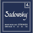 楽器種別：新品ベース弦/Sadowsky 商品一覧＞＞ベース弦【〜5，000円】 商品一覧＞＞品揃え豊富な当店なら弦、パーツ、ケーブルなどのアクセサリーがまとめて揃います！Sadowsky ELECTRIC BASS STRINGS Bright Nickel 4ST(45-105) SBN45/Blue商品説明サドウスキー純正ベース弦！滑らかなタッチと豊かなサスティーンが特長のBlue Label Nickel Bass。ワインディング時に安定したテンションを与える製法により、ニッケル弦特有のパワフルなサウンドに加え、艶のあるハイエンド、心地よいウォームトーンに仕上がりました。フレットに優しいBlue Label Nickel Bass はプレイスタイルを選びません。■ゲージ：SBN45 Blue 45-65-85-105※入荷時期によってパッケージが異なる場合がございますが、弦自体は同一のものとなっております。イケベカテゴリ_弦・アクセサリー・パーツ類_ベース弦_Sadowsky_新品 JAN:4061688038767 登録日:2021/05/21 ベース弦 サドウスキー