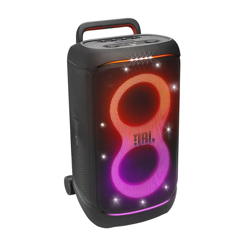 楽器種別：新品JBL/新品 商品一覧＞＞レコーディング【75，000円〜145，000円】 商品一覧＞＞モニタースピーカー/モニタースピーカー/JBL 商品一覧＞＞パワーレックは、専門スタッフに気軽に相談できる渋谷発のDTM・レコーディング機材専門フロアです。JBL PartyBox 520 (パーティーボックス 520)(PARTYBOX520JN)(Bluetooth接続)(ジェイビーエル)(スピーカー)(XLR入力)(ダンスレッスン)(ストリートライブ)(DJ)(マルチスピーカー接続)(IPX4防沫対応)(最大400W)【国...商品説明【製品の特長】大音量が必要なイベントを企画していますか？JBL PartyBox 520は、独自のAI Sound Boostテクノロジーを搭載し、躍動感のあるライトショーと大音量で大胆なサウンドによって、誰もが体を動かして踊り出したくなるムードを演出します。JBL PartyBox 520は、ホールや体育館、プール、もしくは友人が指定してきた行ったことのないような場所でも、手軽に持ち運べて圧倒的に豊かなサウンドを奏でます。 グリップ付きハンドルと安定感のあるホイールで、どんな道でもスムーズに運ぶことが可能です。最大15時間の再生時間を誇り、1回の充電で複数のパーティーをこなせます。 また、JBL PartyBox 520は白熱するイベントでも問題が起こらないように設計されているため、水しぶきや飲み物がかかっても心配ありません。 さらに、もし1台のJBL PartyBox 520でもまかないきれないような規模のイベントであれば、複数台のPartyBox 520をワイヤレスで同期させたり、他のJBL Auracast対応スピーカーとリンクさせることで会場のどこでも音楽を流すことも可能です。●AI Sound Boost搭載で進化した迫力満点のJBL プロサウンドプレイリストがさらに魅力的になるパワフルなサウンドを体感してください。あらゆる楽曲をライブ演奏さながらの迫力で再生します。独自の新技術AISound Boostが音楽をリアルタイムで解析し、歪みを最小限に抑えつつ最高の音響性能を実現。音量を上げても音質はクリアなままです。●近未来的なライトショー盛り上がるイベントにはライティングが不可欠です。スムーズに変化する光のパターンとストロボ効果で、ムード満点のイベントを実現。最高の夜を踊り明かしましょう。●最大15時間の再生時間1回の充電で最大15時間の再生が可能で、最高のムードがずっと続きます。15時間よりもっと長時間の再生が必要な場合は、簡単に交換できる予備のバッテリー(別売り)に入れ替えることでさらに長時間再生し続けられます。また、急速充電に対応し、10分間の充電で2時間再生できます。*交換用バッテリーは別売りです。●Auracastによるマルチスピーカー接続規模の大きなパーティーには、さらに大きなサウンドが必要です。2台のPartyBox 520をペアリングして、Auracast経由でワイヤレス・ステレオ再生を楽しむことも、複数のJBL Auracast対応スピーカーをワイヤレスで接続して、会場の様々な場所に音楽を広げることも可能です。●伸縮式ハンドルと幅広で安定したホイールJBL PartyBox 520は、伸縮性のハンドルと、安定感のあるホイール付きで、いつでも、どこにでも持ち運んで使用できます。●シームレスな高品質オーディオ接続USB-Cを使用してお気に入りのストリーミングやカラオケアプリに接続すれば、高品位なサウンドでさらに会場を盛り上げることが可能です。●リサイクルプラスチックとFSC認証紙パッケージを採用JBL PartyBox 520にはリサイクルプラスチックが採用されています。また、パッケージはFSC認証紙を使用し、環境負荷の低いソイインクで印刷されています。●JBL PartyBoxアプリでパーティーをコントロールイベント中、音響担当としてずっとスピーカーに張り付いている必要はありません。JBL PartyBoxアプリを使えば、会場のどこからでも、曲、EQ設定、ライトショーを操作できます。●IPX4防沫対応飲み物がこぼれたり、水しぶきがかかったりしても心配はいりません。JBL PartyBox 520はIPX4防沫仕様なので、音楽が途切れることはありません。●XLR入力を2系統搭載生演奏を披露しましょう！PartyBox 520は、XLR対応のコンボジャック入力が2系統搭載。マイク、ギター等と簡単に接続できます。【製品の仕様】仕様一覧電源入力100 ? 240 V ~ 50-60 HzS/N比80dB出力 (W)400オーディオ仕様周波数特性40 Hz ? 20 kHzスピーカードライバー2 x 7.5 inch (208 mm) woofers， 2 x 1 inch (25 mm) dome tweetersサイズ寸法（幅×高さ×奥行き）（cm）42 x 77 x 37寸法（幅×高さ×奥行き）（in）16 x 30 x 15本体重量(kg)26本体重量(lbs)56コントロール及び接続仕様Aux-In250 mV RMS (3.5 mm connector)Mic-In20 mV RMSGuitar-In100 mV RMSBluetooth Input (dBFS)-12USB Input (dBFS)-12USBフォーマットFAT16， FAT32サポートされている音楽ファイル形式.MP3， .WAV， .WMA， .FLACUSB-C充電出力PDO (5 V / 3 A， 9 V / 3 A， 15 V / 2 A， 20 V / 1.5 A)， PPS (5 - 11 V / 2.7 A， 5 - 16 V / 1.85 A)Bluetooth プロファイルA2DP V1.4， AVRCP V1.6Bluetooth 送信周波数範囲(GHz)2.4 - 2.4835Bluetooth送信機の変調GFSK， π/4 DQPSK， 8DPSKBluetoothトランスミッター電源? 18 dBm (EIRP)Bluetooth バージョン5.4Line-In100 mV RMSバッテリー充電時間(hrs)3ケーブルの種類AC power cableケーブル長 (ft)6.6ケーブル長 (m)2バッテリータイプJBL BATTERY 600， Li-ion 99.02 Wh最大再生時間15特徴AC power cable (type varies by regions)有IPX定格IPX4イルミネーション有3.5 mm オーディオ入力有Multi-point Connection有防滴有Auracast対応有Bluetooth有AI Sound Boost有Guitar-In有カラオケ機能有Comes with App有JBL PartyBox Apptrue■同梱物JBL PartyBox 520 × 1クイックスタートガイド ×1安全上のご注意および保証書 ×1AC電源ケーブル　*電源コードの数量およびプラグの形状は地域によって異なります※ご購入いただいた製品を長く安心してご利用いただくため、 JBL国内サイトでの製品登録（無料）をおすすめしています。※詳細な製品仕様はメーカーサイトをご確認お願い致します。※ご使用前にご利用環境や動作状況などを予めご確認の上、ご購入をお願い致します。※商品の仕様、価格並びに付属品などは予告なく変更することがあります。#ジェービーエル #ジェイビーエルイケベカテゴリ_レコーディング_モニタースピーカー_モニタースピーカー_JBL_新品 SW_JBL_新品 JAN:4968929224524 登録日:2026/06/11 モニタースピーカー スタジオモニター