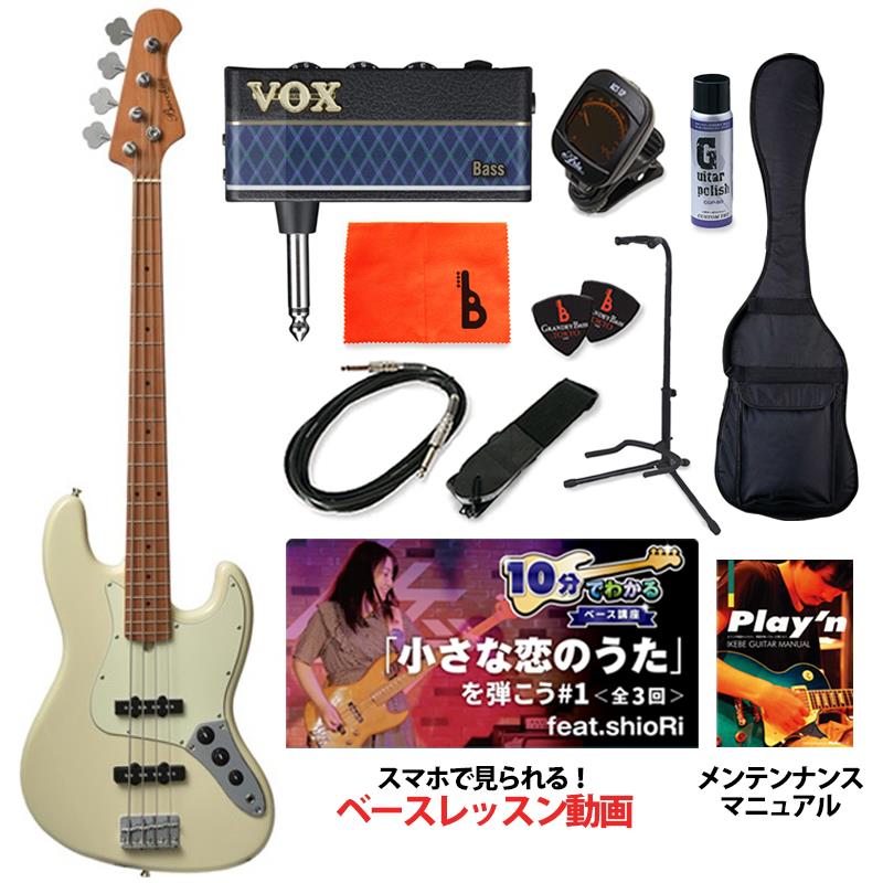 Italian Guitars - Bacchus 【入荷待ち、ご予約受付中】 BJB-1-RSM/M (OWH) 【ベース初心者入門セット】