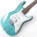 楽器種別：新品エレキギター/Suhr Guitars 商品一覧＞＞エレキギター/Suhr Guitars/STANDARD 商品一覧＞＞エレキギター【405，000円〜755，000円】 商品一覧＞＞当店のギターは、出荷前に専門スタッフが検品・調整しているので安心です！Suhr Guitars Core Line Series Standard Plus (Bahama Blue / Pau Ferro) SN.71614商品説明Suhr Guitars Core Line Seriesギター、アンプ、エフェクターを中心としたプロ御用達ハイエンドギアの代名詞として有名なアメリカのブランド「Suhr」。マイケル・ランドウやスコット・ヘンダーソン、ピート・ソーン、最近ではマテウス・アサト等と、ギターファンが憧れるトッププレイヤーの多くがSuhrの名がついたギアを使用しており、日本でもお馴染みのブランドでございます。今回入荷しましたモデルは、トラディショナルなフルサイズボディよりも取り回しが良いディンキーシェイプを採用したStandard Plus。クセが少なく使いやすいトーンニュアンスで鳴りも良いバスウッドと、適度な輪郭とアタック感があり明るいトーンニュアンスのメイプルを組み合わせたコンポーネントギターの王道ともいえるボディには、その信頼性の高さからSuhrをはじめ多くのギターメーカーで採用されているゴトー製2点支持のシンクロトレモロを搭載。ダイキャストサドルを装備することでトラディショナルな方向に寄り過ぎないサウンドが得られ、ジャンルを選ばないコンポーネントギターと呼ぶに相応しい仕上がりとなっております。もちろん、トップのメイプルには美しいフレイムが浮き出た木材を使用し、コンポーネントギター然としたルックスに仕上げられております。従来のProシリーズではロースト処理されていないメイプルネックが採用されておりましたが、近年のハイエンドギターでは定番となったロースト処理されたメイプルネックに仕様変更されております。もちろん、ネックのフィニッシュは手に馴染む質感のマットフィニッシュで、Standardシリーズ定番のEven C Slimシェイプで仕上げられておりますので長時間の演奏でもストレスを感じることは少ないでしょう。また、パーフェロー材が使用された指板はハイポジションとローポジションの演奏特性に合わせたコンパウンドラディアスで、フレットはシャープで立ち上がりの早いサウンドが特徴のステンレスを採用。ニッケルシルバーのフレットでは生じてしまう錆びや減りを心配しないで良い点も嬉しいですね。ピックアップはネック＆ミドルポジションに60年代その当時最高のサウンドキャラクターを持つシングルコイルサウンドを忠実に再現したV60シングルコイルを、ブリッジポジションにはSuhrハムバッカーの中でも高出力なSSH+を搭載。V60はクリスピーで粒立ちが良く、鈴のような美しいサウンドから野太くブルージーなトーンまで柔軟に対応したシングルコイルサウンドを出力。SSH+は高出力ながらもパワーだけで押し切るようなピックアップではなく、太く暖かみのある豊かなサウンドの中にもピッキングレスポンスに優れたナチュラルさを持ち合わせております。トーンポットはPush/Pushのスイッチポットを採用しており、リア単体でのシングルサウンド出力も可能となっております。もちろん、フロント、センターのシングルコイルにはJST独自のハムキャンセルシステムSSCII(Silent Single-Coil)が搭載されているので、ハイゲインなセットアップでも個体のトーンを失わなずにローノイズでアウトプットしてくれます。世界中のトップミュージシャンから絶大な支持を得ているハイエンドコンポーネントギターブランドの雄「Suhr Guitars」が作り出すハイコストパフォーマンスモデル。弾き手の要望に高い次元で応える、コンポーネントギターの真髄ともいえる納得の1本です！Weight≒3.58kgSuhr Deluxe Gig Bag付属商品詳細Body Wood:BasswoodBody Top Wood:Flame MapleNeck Wood:Roasted MapleFingerboard Wood:Pau FerroNeck Back Shape:Even C Slim .800-.880Fingerboard Radius:10-14 CompoundFrets:Heavy Stainless Steel (.051x.108)Nut:1.650 TusqELECTRONICSBridge Pickup:SSH+ (White)Middle Pickup:V60 (White)Neck Pickup:V60 (White)SSCII:EquippedHARDWARETuning Machines:Suhr LockingBridge:Gotoh 510 with steel blockColor:Chromeイケベカテゴリ_ギター_エレキギター_Suhr Guitars_STANDARD_新品 JAN:4571220082252 登録日:2024/03/04 エレキギター サー Shur