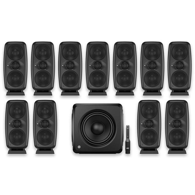 IK Multimedia iLoud MTM MKII + iLoud Sub 7.1.4 Bundle (Black)(iLoud 7.1.4 Immersive Bundles)(イマーシブ制作向け)(アイケーマルチメディア)(モニタースピーカー)(サブウーファー)