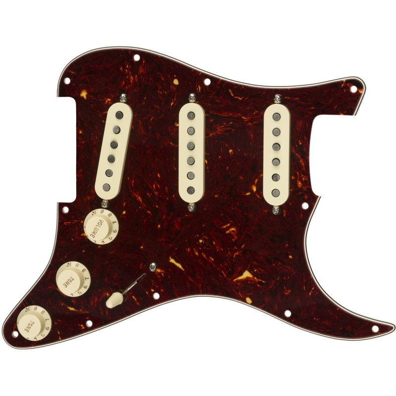 Fender USA Pre-Wired Strat Pickguard， Texas Special SSS (Tortoise Shell) [#0992342500]【在庫処分超特価】