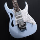 楽器種別：新品エレキギター/Ibanez 商品一覧＞＞エレキギター【255，000円〜480，000円】 商品一覧＞＞当店のギターは、出荷前に専門スタッフが検品・調整しているので安心です！Ibanez PIA3761C-BLP [Paradise in Art Steve Vai new signature model] [SPOT MODEL]商品説明ギタリスト、スティーヴ・ヴァイが辿り着いたギターの極致Newモデル：BLP(Blue Powder) カラー-スティーヴ自らthe evolution of the JEMと位置付けPIA:Paradise in Artと名付けたシグネチャー・モデルボディはJEMと同じくアルダー材ながら、ボディ・エッジやコンター、ホーン部など、新たなこだわりが込められたボディ・デザインです。-寄り添う花弁をイメージしてデザインされたシンボリックなペタル・グリップPIAを最も印象付けるであろう、ふたつの花弁が寄り添うように象られたグリップ・デザイン。スティーヴはこれを、ふたつのものが互いに相乗効果を生み出しながら結びつく様を視覚的に表したものと捉え、同時に人と人との団結やフレンドシップ、互いの結束を表す大切なシンボルだと考えています。-JEM同様にスティーヴが好むグリップにシェイピングしたメイプル材ウォルナット材5pc構造のPIAネック-グリップと共にスティーヴ・ヴァイ・モデルを象徴するアートとなるPIAブラッサム・インレイJEMでトレード・マークだったツリー・オブ・ライフ・インレイは言うに及ばず、スティーヴ自身のアートにしばしば挙がる流麗で美しいボタニカルなデザイン・イメージを、PIA専用にデザインした新たなインレイです。指板はローズウッド材です。サイド・ポジション・マークには蓄光のLuminlayを採用しています。-指板スキャロップド加工（21~24フレット）ハイ・フレット部分をスクープするように加工したスキャロップド指板を採用しています。-ジャンボ・サイズのステンレス・スティール・フレット（w/Prestigeフレット・エッジ・トリートメント）-PIAのためにデザインされたUSA製DiMarzio UtoPIAピックアップスティーヴが近年嗜好するトーンの方向性をもとにして、よりスムーズな高音域、スクープされた中音域に加えてはっきりとした低音域を求めて音作りをした専用のピックアップです。全てのピックアップ・カバーにはギターのデザイン・コンセプトと完全に符合する美しい装飾が施されています。-ハイ・パス・フィルター装備ボリューム・ノブのプッシュプルで操作。ボリューム・ノブ・プル時に作動します。-取付ビス不要で着脱可能な、マグネティック・トレモロ・キャビティ・プレートペタル・デザインを象ったトレモロ裏のキャビティ・プレートはスクリュー ・レス。簡単に着脱可能で、取付ネジをなくすこともありません。トレモロ調整がはかどります。※製品のマグネティック・トレモロ・キャビティ・プレートには、輸送陳列時の傷防止のため、あらかじめ白色の保護シールを貼付けています。-超軽量Ultralite Tremolo Arm付属グリップ部は軽量かつ耐久性に富むカーボングラファイト製で、その軽さと握りやすい太めのグリップにより繊細なアーム操作を可能にしています。※画像はサンプルです。製品の特性上、杢目、色合いは一本一本異なります。商品詳細Neck type: PIA 5pc Maple/Walnut neckBody: Alder bodyFretboard: Rosewood fretboard w/PIA Blossom inlay & Luminlay side dots inlayFret: Jumbo Stainless Steel frets w/Prestige fret edge treatmentMachine head: Gotoh machine headsBridge: Edge tremolo bridgeNeck pickup: DiMarzio UtoPIA (H) neck pickupMiddle Pickup: DiMarzio UtoPIA (S) middle pickupBridge pickup: DiMarzio UtoPIA (H) bridge pickupControls: Pickup selector，1Volume，1Tone，5way lever switchOther switches: Highpass filter on volume control (push/pull)Hardware color: ChromeStrings gauge: .009/.011/.016/.024/.032/.042 (D'Addario EXL120)Neck DimensionsScale: 648mm/25.5Width at Nut: 43mmWidth at Last Fret: 58mmThickness at 1st: 18mmThickness at 12th: 20mmRadius: 430mmRハードケース付属◆Color:・BLP (Blue Powder)イケベカテゴリ_ギター_エレキギター_Ibanez_新品 JAN:4549763331045 登録日:2023/04/20 エレキギター アイバニーズ イバニーズ