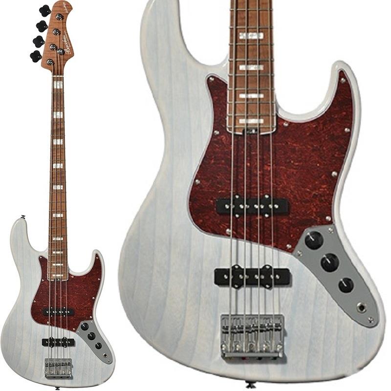 楽器種別：新品Bacchus/GLOBAL SERIES 商品一覧＞＞Bacchus/新品 商品一覧＞＞ベース【60，000円〜120，000円】 商品一覧＞＞エレキベース/JBタイプ/Bacchus 商品一覧＞＞当店のベースは、出荷前に専門スタッフが検品・調整しているので安心です！Bacchus WL4-ASH/RSM BPM (WBD)商品説明上位機種WOODLINEの系譜を次ぐGlobal seriesから指板にセルバインディング＆ブロックポジションマークを採用したWL4-ASHが登場！ローステッドメイプルとはメイプルを高温で加熱処理して材の中の水分や油分を揮発させることにより剛性を高めた材で、ネックに使用されるとその効果は安定性だけでなくサウンドにも及び、豊かな生鳴りと経年変化したビンテージのようなこなれたトーンを生み出します。高級機種で使われることの多いこの本格派仕様をリーズナブルな価格帯に落とし込んだBacchusの新しい製品ラインナップです。ボディ材にはアッシュを使用し、ワイドレンジで多くのジャンルをカバーする音作りが可能です。さらにブロックポジションマークと指板にはセルバインディングを取り入れることで、よりゴージャスな仕様へとアップグレードされています。また、上位機種同様にターボスイッチを搭載しており、2つのシングルピックアップをシリーズ接続することが可能です。これにより擬似的なハムバッキングサウンドを得られます。このときボリュームはFront Volが有効となり、Rear Volノブはバイパスされます。ナット部分には機能面でもサウンド面でも評価の高いGraphtec TUSQナットを搭載。チューニングの安定性にも一役買っています。トラディショナルなJBスタイルを意識したディンキーシェイプのエレクトリック・ベースに、ローステッドメイプルのカラッとした爽快なサウンドが組み合わさったハイコストパフォーマンスモデルです！！※画像はサンプルです。製品の特性上、杢目や色合いは1本ごとで異なります。商品詳細■Body:Ash■Neck:Roasted Maple■Fingerboard:Roasted Maple■Nut:graph tech tusq XL■Bridge:JB bridge w/ brass saddle■Pickup:Original JB set■Control:2Vol，1Tone (Pull up Turbo SW)■Scale:34inch■Width at Nut:38.0mm■Finish:Urethaneソフトケース付属イケベカテゴリ_ベース_エレキベース_JBタイプ_Bacchus_GLOBAL SERIES_新品 SW_Bacchus_新品 JAN:4571470409076 登録日:2025/12/22 エレキベース バッカス