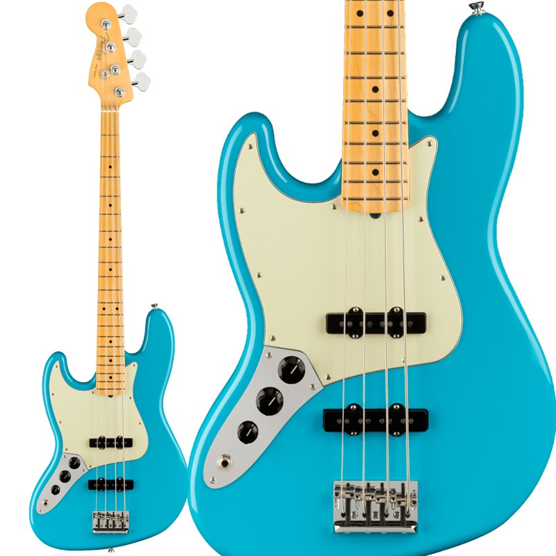 楽器種別：新品エレキベース/Fender USA 商品一覧＞＞エレキベース/Fender USA/American Professional II 商品一覧＞＞エレキベース【190，000円〜360，000円】 商品一覧＞＞当店のベースは、出荷前に専門スタッフが検品・調整しているので安心です！Fender USA 【入荷待ち、ご予約受付中】 American Professional II Jazz Bass LEFT-HAND (Miami Blue/Maple)商品説明American Professional II Jazz Bass Left-Handは、60年以上に渡る革新、インスピレーション、進化を経て、現代のプレイヤーの要求に応えます。人気のSlim Cシェイプネックは、丁寧にエッジがロールオフされ、至高の演奏体験を約束するSuper-Naturalサテン仕上げが施されています。また新たに設計されたネックヒールを採用し、快適なフィーリングとハイポジションへの容易なアクセスを実現しました。新しいV-Mod II Jazz Bass Single-Coilピックアップは、これまで以上に繊細なトーンを奏で、Jazz Bassならではのパンチとクラリティを提供します。American Professional II Jazz Bass Left-Handの手に馴染む感覚とサウンドの多様性は、手に取り、耳にした瞬間、すぐにお分かりいただけることでしょう。プロの楽器の新たなスタンダードとなるような幅広い改良が、American Professional IIシリーズには詰め込まれています。※画像はサンプルです。Body Material : AlderBody Finish : Gloss UrethaneNeck : Maple， Slim CNeck Finish : Super-Natural Satin Urethane Finish on Back of Neck with Gloss Urethane Headstock FaceFingerboard : Maple - 9.5 (241 mm) RadiusFret : 20Nut (Material/ Width ) : Bone， 1.5 (38.1 mm)Tuning Machines : Fender Lightweight Vintage-Style Keys with Tapered ShaftsScale Length : 34 (864 mm)Bridge : 4-Saddle HiMass Vintage (String-Through-Body or Top-load)Pickguard : 4-Ply Tortoiseshell (Olympic White， 3-Color Sunburst)， 3-Ply Black (Dark Night)Pickups : V-Mod II Single-Coil -Jazz Bass (Bridge， Middle)Controls : Volume 1. (Middle Pickup)， Volume 2. (Bridge Pickup)， Master ToneControl Knob : Black Plastic -Jazz BassHardware Finish : Nickel/ChromeStrings : Fender USA 7250M Nickel Plated Steel (.045-.105 Gauges) ハードケース付属イケベカテゴリ_ベース_エレキベース_Fender USA_American Professional II_新品 JAN:0885978657544 登録日:2020/10/13 エレキベース フェンダー ふぇんだー フェンダーUSA FenderUSA アメプロ アメリカンプロフェッショナル アメプロ2 アメリカンプロフェッショナル2