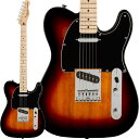 楽器種別：新品エレキギター/Squier by Fender 商品一覧＞＞エレキギター/Squier by Fender/Telecaster 商品一覧＞＞エレキギター【20，000円〜45，000円】 商品一覧＞＞当店のギターは、出荷前に専門スタッフが検品・調整しているので安心です！Squier by Fender Affinity Series Telecaster (3-Color Sunburst/Maple)商品説明Squier Affinity Series Telecasterは、伝統的なFenderファミリーへの入り口として、伝説的なデザインと典型的なトーンを備えたギターです。このTelecasterは、薄くて軽量なボディ、スリムで快適なCシェイプネック、最適なボディレゾナンスが得られるストリングスルーボディブリッジ、スムーズで正確なチューニングを提供するスプリットシャフト付きシールドダイキャストチューニングマシンなど、プレイヤーフレンドリーな洗練された機能を備えています。ジャンルを超えたサウンドバリエーションを実現する3ウェイスイッチングのSquier Single-Coil Telecasterピックアップを2基搭載し、あらゆるステージであらゆるプレイヤーに寄り添うことができるモデルです。※製品の特性上、杢目・色合いは1本1本異なります。Series: Affinity SeriesBody Material: Poplar (500， 502， 505， 506， 550， 583)， Soft Maple (521)Body Finish: Gloss PolyurethaneNeck: Maple， C ShapeNeck Finish: Satin Urethane with Gloss Urethane Headstock FaceFingerboard: Indian Laurel or Maple， 9.5 (241 mm)Frets: 21， Medium JumboPosition Inlays: Black Dot (Maple)， Pearloid Dot (Indian Laurel)Nut (Material/Width): Synthetic Bone， 1.650 (42 mm)Tuning Machines: Sealed Die-Cast with Split ShaftsScale Length: 25.5 (648 mm)Bridge: 6-Saddle Strings-Through-Body TelePickguard: 3-Ply Black (500， 521， 550)， 3-Ply White (502， 505， 583)， 4-Ply Tortoiseshell (506)Pickups: Ceramic Single-Coil (Bridge)， (Middle)， Ceramic Single-Coil (Neck)Pickup Switching: 3-Position Blade: Position 1. Bridge， Position 2. Bridge and Neck， Position 3. NeckControls: Master Volume， Master ToneControl Knobs: Knurled Flat-TopHardware Finish: ChromeStrings: Nickel Plated Steel (.009-.042 Gauges)ソフトケース付属イケベカテゴリ_ギター_エレキギター_Squier by Fender_Telecaster_新品 JAN:0885978722723 登録日:2021/09/12 エレキギター スクワイヤー スクワイアー フェンダー テレキャスター テレ