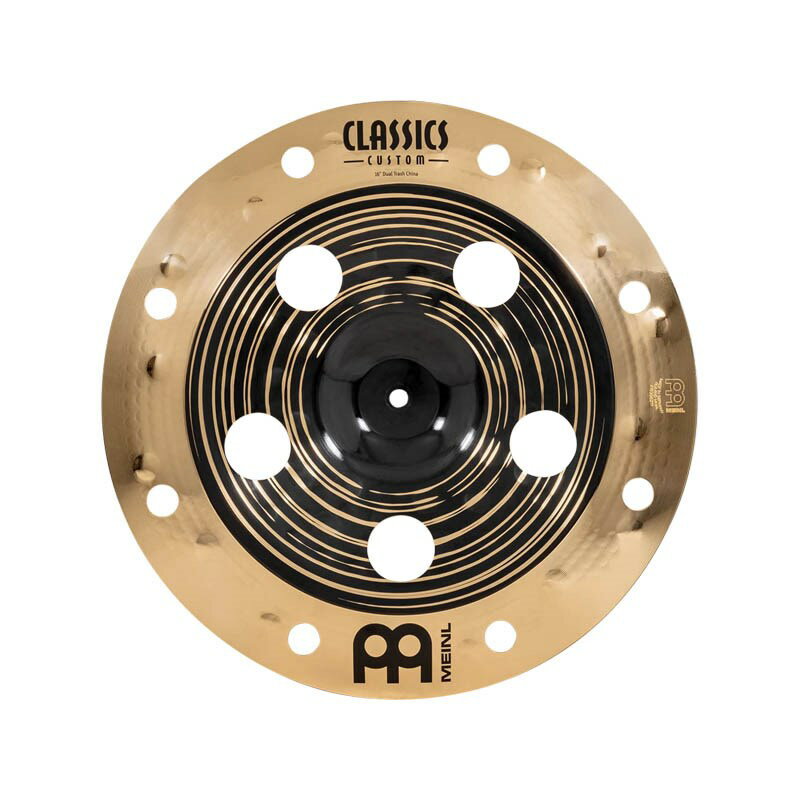 楽器種別：新品シンバル/MEINL 商品一覧＞＞シンバル/MEINL/Classics Custom Dual 商品一覧＞＞シンバル【15，000円〜35，000円】 商品一覧＞＞安心してお買い物頂けるよう、スネアもシンバルも丁寧梱包でお届けします！MEINL CC16DUTRCH [Classics Custom Dual Trash China 16]商品説明Classics Custom DualClassics Custom Dual Series は、MEINL の培ってきた技術を投入したシンバルです。ダークさ、パワフルさ、ウォームさときらめき、そして柔軟性とボリュームを兼ね備え、様々なスタイルに対応します。B12 ブロンズを採用し、ブラックフィニッシュを施したセンターと深みのあるオーバーハンマリングにより、ダークながらも明快なキャラクターを打ち出しています。また、エッジには形状への工夫と研磨を施し、ドラマーが叩く感触を和らげるとともに、クリーンな高音域のきらめきを生み出し、サウンドを引き締めています。・B12 Bronze（銅 88%、錫 12%）・センター部はダーク仕上げ、エッジ部はハイポリッシュ仕上げとすることで、しなやかな感触と独特のサウンドを実現・ダークでアーシーなトーンのための、深めなオーバーハンマリング・Made in Germany＜Dual Trash China＞トラッシュシンバルは、ソフトな打感で、爆発的なハイレスポンスかつトラッシー。スタックシンバルへの使用も最適です。商品詳細＜スペック＞タイプ：Trash Chinaウェイト：Mediumサイズ：16マテリアル：B12 Bronzeフィニッシュ：Dark，Brilliantシェーピング：Pressure Point Technology，Computerized Hammeringスタイル：Metal，Rock，Pop，Fusion，Studio，R&Bピッチ：Low-Midキャラクター：Complex，Musical，Rich，Full-bodiedティンバー：Mid-Darkボリューム：Medium to Highレイジング：Wide Blade，Narrow Bladeサスティーン：Medium to Shortイケベカテゴリ_ドラム_シンバル_MEINL_Classics Custom Dual_新品 JAN:0842960106824 登録日:2021/11/12 シンバル マイネル クラシック