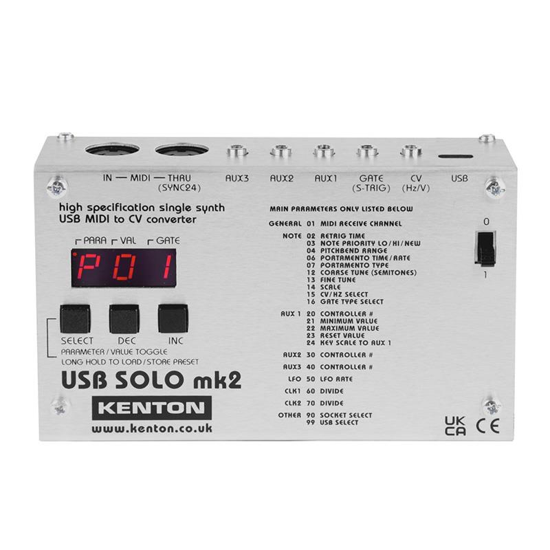 KENTON USB SOLO Mk2 (ケントン)(MIDI-CVコンバーター)(MIDIインターフェース)(CV使用シンセ対応)(USBSOLOMk2)