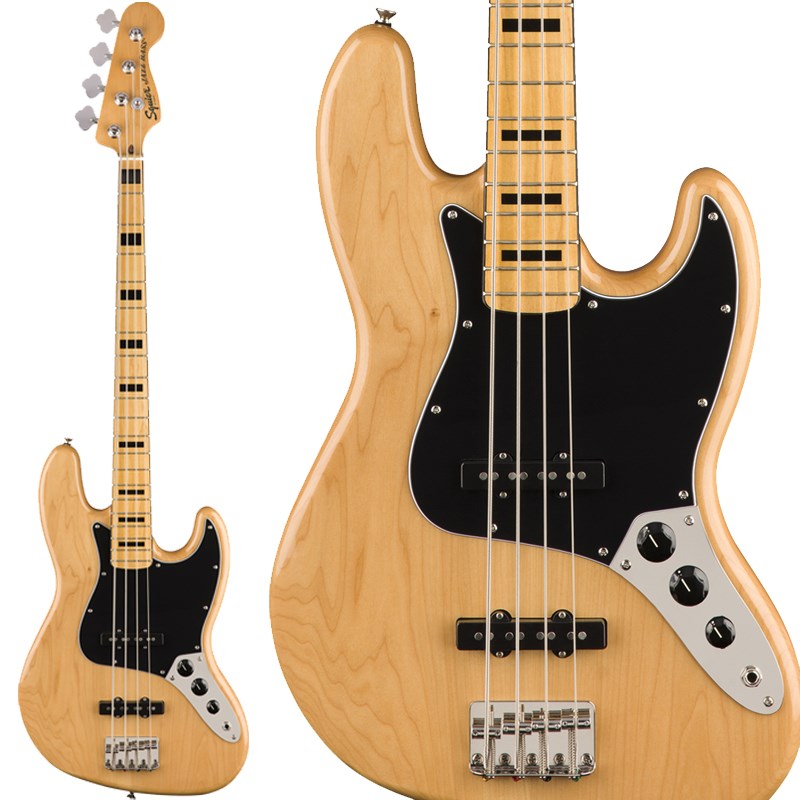 あす楽 Squier by Fender Classic Vibe 039 70s Jazz Bass Maple Fingerboard (Natural)