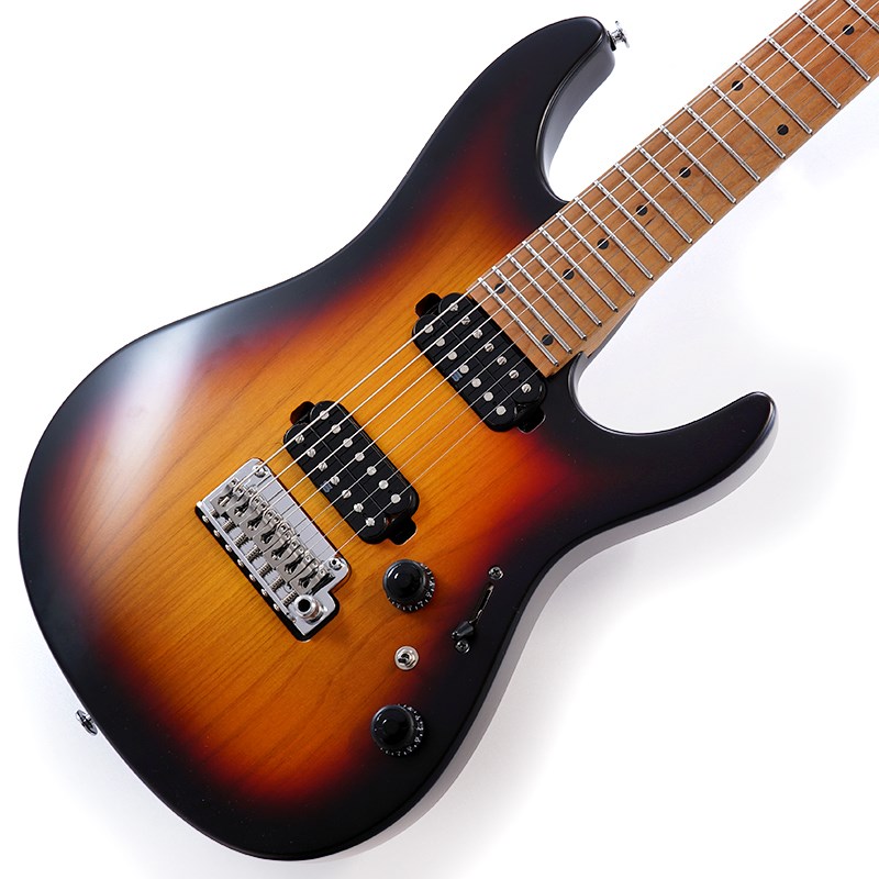楽器種別：新品エレキギター/Ibanez 商品一覧＞＞エレキギター【170，000円〜325，000円】 商品一覧＞＞当店のギターは、出荷前に専門スタッフが検品・調整しているので安心です！Ibanez Prestige AZ24027-TFF商品説明Ibanez Prestige AZ Model新世代ギタリストのスタンダード・モデル、 AZシリーズでラインナップする7弦ギターの新世代モデル・HHレイアウト、 24F仕様のAZシリーズ 7 弦モデル・S TECH WOODエステック・ウッドローステッド・メイプル 1pc ネック&指板・AZ7 Oval C （オーヴァルネック・シェイプ・AZ7 弦モデル用に開発したチタン・サドル搭載 Ibanez T1872S トレモロ・ブリッジ（ Gotoh 製・Super All Access スーパー・オール・アクセスネック・ジョイント、専用デザインのボディ・コンター・ステンレス・フレット・Luminlay 製蓄光の指板サイド・ドット・ポジション・インレイ・セイモア・ダンカンと共同開発した Hyperion（ハイペリオン 7 弦用ピックアップ・アルター・スイッチとの組み合わせで、ハムバッカーをパワータップさせるモードを含む、10通りのサウンドバリエーションを作る dyna MIX 10 （ダイナミックス 10) スイッチング・システム・Gotoh MG T ロッキング・マシンヘッド・Graph Tech製 BLACK TUSQ XLナット・D'Addario EXL110 7※画像はサンプルです。製品の特性上、杢目、色合いは1本1本異なります。商品詳細Neck type AZ7 Oval CS TECH WOOD Roasted Maple neckBody Alder bodyFretboard S-TECH WOOD Roasted Maple fretboard w/Black dot inlay & Luminlay side dot inlayFret Jumbo Stainless steel fretsw/Prestige fret edge treatmentBridge Gotoh T1872S tremolo bridgeNeck pickup Seymour Duncan Hyperion7 (H)neck pickupBridge pickup Seymour Duncan Hyperion7 (H) bridge pickupHardware color ChromeString gauge .010/.013/.017/.026/.036/.046/.059Neck DimensionsScale648mm/25.5Width at Nut：47mmWidth at Last Fret:66mmThickness at 1st:20.5mmThickness at 12th:22.5mmRadius:305mmRハードシェルケース付属■Finish :・TFF (Tri Fade Burst Flat)イケベカテゴリ_ギター_エレキギター_Ibanez_新品 JAN:4549763280091 登録日:2023/06/14 エレキギター アイバニーズ イバニーズ