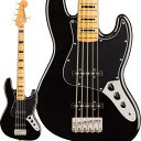 楽器種別：新品エレキベース/Squier by Fender 商品一覧＞＞エレキベース【40，000円〜80，000円】 商品一覧＞＞当店のベースは、出荷前に専門スタッフが検品・調整しているので安心です！Squier by Fender Classic Vibe '70s Jazz Bass V Maple Fingerboard (Black)商品説明Classic Vibe SeriesClassic Vibe ‘70s Jazz Bass Vは、70年代のJazz Bass?の進化を再現したモデルです。優れたプレイアビリティに、二重設計のアルニコシングルコイルピックアップを搭載。用途が広く、ダイナミックなトーンを備えます。滑らかで快適な9.5インチラジアスの指板とタイトなフレットを備え、プロファイルされたネック形状は、スリムで快適なC型タイプ。スロットバレルサドル付きヴィンテージスタイルブリッジを搭載しています。このクラシックなSquierモデルは、70年代のヘッドストックデカール、ニッケルメッキのハードウェア、伝統的な雰囲気で、滑らかなヴィンテージ色の光沢のあるネック仕上げが特徴のクラシックなモデルです。※画像はサンプルです。材質の特性上、木目/色合いは一本ごとに異なります。商品詳細■Body: Soft Maple■Body Finish: Gloss Polyurethane■Neck: Maple C Shape■Neck Finish: Tinted Gloss Urethane■Scale Length: 34 (864 mm)■Fingerboard: Maple■Frets: 20■String Nut: Bone■Nut Width: 1.875 (47.6 mm)■Position Inlays: Black Block■Pickup: Fender? Designed Alnico Single-Coil■Controls: Volume 1. (Neck Pickup)， Volume 2. (Bridge Pickup)， Tone■Hardware Finish: Nickel■Tuning Machines: Vintage-Style■Pickguard: 3-Ply Black■Control Knobs: Black Plastic■Strings: Nickel Plated Steel .045-.130 Gaugesソフトケース付属イケベカテゴリ_ベース_エレキベース_Squier by Fender_新品 JAN:0885978064762 登録日:2022/08/25 エレキベース スクワイアー スクワイヤー スクワイア スクワイヤー フェンダー