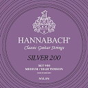 HANNABACH クラシックギター弦 Silver 200 Medium/High Tension