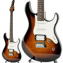 楽器種別：新品エレキギター/YAMAHA 商品一覧＞＞エレキギター/YAMAHA/PACIFICA Series 商品一覧＞＞エレキギター【25，000円〜50，000円】 商品一覧＞＞当店のギターは、出荷前に専門スタッフが検品・調整しているので安心です！YAMAHA PACIFICA212VFM (Tobacco Brown Sunburst) [SPAC212VFMTBS]商品説明YAMAHA Pacifica SeriesPACIFICA112Vをベースに、ボディトップ及びヘッドに美しいフレイムメイプルを配した高級感あふれるモデル。※製品の特性上、杢目・色合いは1本1本異なります。ボディ: フレイムメイプル(FM)＋アルダー ネック: メイプル ボディ/ネック構造: ボルトオン 指板: ローズウッド 指板アール: 350R フレット数: 22 ブリッジ: ビンテージタイプ（ブロックサドル） ペグ: クローム スケール: 648mm ピックアップ: シングル（アルニコV）×2、ハムバッキング（アルニコV）×1 コントロール: マスターボリューム、マスタートーン（＋コイルタップスイッチ） ピックアップスイッチ: 5P セレクタースイッチソフトケース付き◆カラー：・TBS:タバコブラウンサンバーストイケベカテゴリ_ギター_エレキギター_YAMAHA_PACIFICA Series_新品 JAN:4957812473576 登録日:2020/03/10 エレキギター ヤマハ やまは パシフィカ