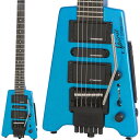 楽器種別：新品エレキギター/STEINBERGER 商品一覧＞＞エレキギター【30，000円〜65，000円】 商品一覧＞＞当店のギターは、出荷前に専門スタッフが検品・調整しているので安心です！STEINBERGER Spirit GT-PRO DELUXE (FB/Frost Blue)商品説明STEINBERGER Spirit Guitar Collectionハイコストパフォーマンス・スタインバーガースピリット・シリーズ！往年のスタインバーガーのスタイルに則り、さらにはコストパフォーマンスをも実現させた「スピリット」。超一流プレイヤーたちに愛され続け、今なおギターフリークの絶大な支持を受けております。こちらの「GT-Pro Deluxe」はファンの間で「弁当箱」と称されるコンパクトなボディとヘッドレススタイルの組み合わせで最も「スタインバーガー」らしい逸品。3ピースメイプルネックにバスウッドボディを採用したセットネック構造となっております。一見、座奏時には不安定に思えるかもしれませんが、膝上で安定するようにサポートしてくれる折り畳みプレートが装着されており、シーンを問わず活躍してくれます。幅広いサウンドを実現するオリジナルピックアップによるH-S-Hレイアウトと、アーム未使用時にはブリッジを固定できるロック機構搭載の「R-Trem」搭載で、専用弦の採用による安定性と操作性の高さは言わずもがな！！コンパクトさを生かしての日常練習のお供やPCレコーディング、ライブパフォーマンスと個性と実用性を兼ね備え応えてくれる、ギタリストなら一度は手にしたい逸品です！※画像はサンプルです。製品の特性上、木目・色合いは1本1本異なります。※製品の仕様は予告なく変更になる場合がございます。ご了承下さい。商品詳細Finish: GlossNeck Material: 3-pc Hard MapleBody Material: BasswoodNeck Shape: 1960's SlimTaper D profileFingerboard Material: Engineered HardwoodFingerboard Radius: 14Frets: 24; Medium-JumboScale Length 25.5Zero Nut Width: 1.62512th Fret Width: 2.04Bridge: Locking R-Trem Tremolo SystemSaddle Material: SteelBridge String Spacing: 0.42Tuning System: Patented 40:1 Ratio Direct-PullNeck Pickup: Steinberger HB-2Middle Pickup: Steinberger SC-1Bridge Pickup: Steinberger HB-1Controls:Master Volume， Master Tone， 5-Way Pickup SelectorHardware: BlackOutput Jack: Premium 1/4 Barrel-StyleOther: Fold Down/Up Leg Rest専用ソフトケース付属イケベカテゴリ_ギター_エレキギター_STEINBERGER_新品 JAN:4580228759899 登録日:2018/01/23 エレキギター スタインバーガー