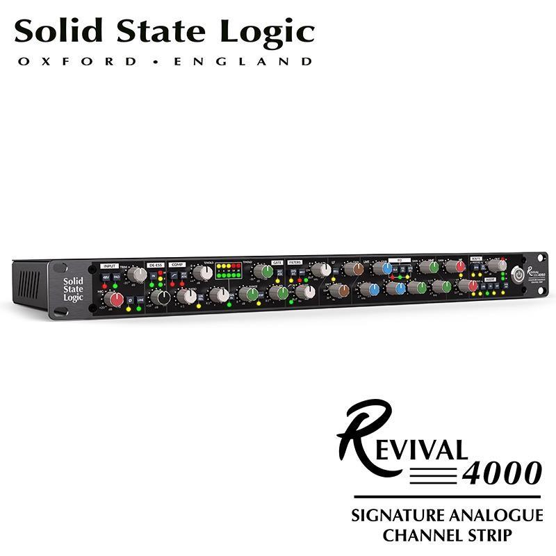 楽器種別：アウトレットSSL(Solid State Logic)/アウトレット 商品一覧＞＞レコーディング【170，000円〜330，000円】 商品一覧＞＞アウトボード/マイクプリアンプ/SSL(Solid State Logic) 商品一覧＞＞パワーレックは、専門スタッフに気軽に相談できる渋谷発のDTM・レコーディング機材専門フロアです。SSL(Solid State Logic) 【決算売り尽くしセール】【箱チョイ傷アウトレット】Revival 4000 Analogue Signature Channel Strip (チャネルストリップ)(マイクプリアンプ・EQ・コンプレッサー)(1ch)(SL4000)(国内正...商品説明新たなるスタンダードの誕生。「Revival 4000 Signature Analogue Channel Strip」(エスエスエル・リバイバル 4000)■モノラル アナログ・チャンネル・ストリップ・クラシックなジェンセン・トランスフォーマー搭載SSL 4000 Eマイクプリアンプ・4000 Bシリーズ・ディエッサー・Ultimate 4000 Eシリーズ ダイナミクス・セクション・クラシックな4バンドSSL EQ■SSLを代表するSL4000ミキシングコンソールを再現したチャンネル・ストリップ「Revival4000」Revival 4000は、SSLの高性能フルアナログ・チャンネル・ストリップです。1980年代初期のSL 4000シリーズ・コンソールのサウンドを提供します。このサウンドは、レコーディングスタジオのディファクトスタンダードとなり、ピーター・ガブリエル、フィル・コリンズ、ブライアン・アダムス、ピンク・フロイド、プリンス、U2、メタリカ、その他多くのアイコニックなアーティストの音楽を形作るのに役立ちました。4000コンソールのBシリーズとEシリーズの回路を継承したRevival 4000は、SSLのレガシーの根幹を成す特徴的なトーンと柔軟なサウンドを提供します。Revival 4000は、伝説的な4000シリーズの卓越したサウンドと傑出した機能をコンパクトな1Uフォーマットに凝縮した、シグネチャー・アナログ・チャンネル・ストリップです。クラシックなEシリーズJT-115K-Eジェンセン・トランスバランス・マイク・プリアンプ、Bシリーズ・ディエッサー、Eシリーズのディスクリート・クラスA VCAダイナミクス・セクション、象徴的な4バンド・パラメトリックEシリーズEQ（ハイパス/ローパス・フィルターとブラウン/ブラック・ノブ切り替え可能なEQ）を搭載しています。フレキシブルなルーティング、バランスの取れたインサート・ポイント、サイドチェイン・リンクを提供するRevival 4000は、SSLのアナログの遺産を現代のスタジオに持ち込む、レガシー・チャンネル・ストリップです。■主な特徴・クラシックなジェンセン・トランスフォーマー搭載SSL 4000 EマイクプリアンプJT-115K-Eジェンセン・トランス・バランス・プリアンプを搭載したRevival 4000は、レコーディングに豊かさと透明感をもたらします。この回路には、オリジナルの4000Eシリーズ・チャンネル・ストリップに搭載されていたものと全く同じジェンセン・コンポーネントが組み込まれています。・4000 Bシリーズ・ディエッサーRevival 4000のディエッサーは、象徴的な4000 Bコンソールのオリジナル・コンプレッサー/リミッター・デザインを継承しており、10:1のレシオと7 kHzのサイドチェイン・フィルターを実現しています。この構成により、歯擦音によって正確にトリガーされる広帯域コンプレッションが可能になり、ハードなボーカルやドラム、その他のハイプレッシャーなソースを調整するのに理想的です。その音楽性は、伝説的なSSL Bus Compressorを踏襲した回路設計によってさらに向上し、あらゆる信号に明瞭さと独特なキャラクターを加えます。・Ultimate 4000 Eシリーズ ダイナミクス・セクション1980年代のサウンドを決定づけた象徴的なダイナミクス・セクションをフル機能で忠実に再現。コンプレッサー/ゲートのデザインはオリジナルのEシリーズ・チャンネル・ストリップに忠実で、伝説的なキャラクターを与えた回路とコンポーネントを緻密に再現しています。オリジナルのコンソールで使用されていたディスクリート・クラスA VCAチップと同じ、トゥルーRMSサイドチェイン・ディテクターとオールディスクリート・ゲインリダクション・ステージを搭載しています。フレキシブルなコントロールにより、ソフトニー・カーブのバイパス、ファスト・アタック・モードの起動、対数圧縮またはリニア・リリース・カーブの選択が可能です。これらの機能を組み合わせることで、トーン・シェイピング・オプションの選択が広がり、Eシリーズ・コンソールで作られた数々の名盤のトーンを再現します。・クラシックな4バンドSSL EQモダン・ミュージックを形作った、名高い4バンド・パラメトリックEQ。Revival 4000には、クラシックな4000 E Brown Knob (02)(ブラウンノブ)と伝説的なBlack Knob (242)(ブラックノブ)の2つの象徴的なEQオプションが搭載されています。Brown Knob EQには、SSLの特徴であるシンメトリカル・デザインの2つのフル・パラメトリック・ミッド・バンドが搭載されており、ゲインや周波数の設定に関係なく、センター周波数の周辺で一貫した音楽的な音程を確保します。ハイバンドとローバンドは6dB/オクターブのシェルビング・フィルターで、オプションで固定Qベル・レスポンスに切り替えることができます。このEQは、80年代初期のレコーディングやミックスの定番となりました。1983年、伝説的なジョージ・マーティンとのコラボレーションにより、AIRスタジオに設置された最初のSSLコンソール用に開発されたEQ回路「242」。Black Knob EQとして知られるこのEQは、より広いカット＆ブーストレンジ（±15 dBに対して±18 dB）、洗練されたコントロールレスポンス、より急峻な18 dB/オクターブのハイパスフィルターを導入し、よりタイトなローエンドコントロールとトーンの柔軟性を実現しました。・柔軟なプロセッシングとルーティングRevival 4000には専用のバランス・インサート・ポイントが搭載されており、外部アウトボードをシグナル・パスにシームレスに統合できます。また、専用の外部サイドチェイン（キー）入力、柔軟なプロセッシング・オーダー、サイドチェイン・リンキングも備えており、2台のRevival4000をペアにしてステレオ・セットアップを行うのにも理想的です。■主な仕様・クラシックなSSL 4000 Eジェンセン・トランスバランス・マイクプリアンプ。・音楽的なワンノブ4000 Bディエッサー・セクション。・+48V、極性反転、パッド、ライン入力。・4000 Eシリーズ・ダイナミクス・セクション・ディスクリート・クラスA VCAコンプレッサー・セクション。・ソフトまたはハード・ニー・モード。・ファスト・アタックのオン/オフ。・LogarithmicまたはLinear Releaseモード。・クラシックGate/Expanderセクション：ファスト・アタックのオン/オフ・クラシックな4バンドSSL EQ：フル・パラメトリック・ミッドバンド。・ブラウンノブ'02'とブラックノブ'242'EQ回路の切り替え可能。・ハイパスフィルターとローパスフィルター：Brown 02モード:-12 dB/オクターブ HPF/LPFBlack 242モード：HPF18dB/オクターブ、LPF12dB/オクターブ・外部機器をシグナル・パスに接続するためのバランス・インサート・ポイント。・豊富なサイドチェイン機能：フィルターからダイナミクス・サイドチェーンEQからダイナミクス・サイドチェーン柔軟なプロセス・オーダー・ルーティング:フィルターから入力、ダイナミクスとDe-EssのポストEQオプション、インサートから出力。・ライン出力トリム・切替可能な入力/出力メーター・外部サイドチェーン（キー）入力・ダイナミクス・サイドチェイン・リンク：2台のRevival 4000sコンプレッサーをステレオ・ペアとして使用可能。・サイズ：1RU※詳細な製品仕様はメーカーサイトをご確認お願い致します。※ご使用前にご利用環境や動作状況などを予めご確認の上、ご購入をお願い致します。※商品の仕様、価格並びに付属品などは予告なく変更することがあります。・SSL SL4000シリーズコンソールとは1976年に発売されたSSL SL4000シリーズ・コンソールは、音楽制作に革命を起こし、音楽の歴史を形作る新たなスタンダードを打ち立てました。すべては、ロンドンのタウンハウス・スタジオに設置された希少なSL 4000 Bコンソールから始まりました。この4000 Bは、ピーター・ガブリエルの「Intruder」や、フィル・コリンズのゲート・ドラム・センセーション「In the Air Tonight」といった画期的なヒット曲の制作に使用されました。1979年に発売された4000 Eは、アビーロード、エレクトリック・レディー、ヒット・ファクトリーといった伝説的なスタジオに導入されていきました。ヒュー・パドガム（デヴィッド・ボウイ、ポール・マッカートニー、ザ・ポリス）、クリス＆トム・ロード＝アルジ（ジェームス・ブラウン、ザ・ローリング・ストーンズ、サンタナ）、アンディ・ウォレス（プリンス、ブルース・スプリングスティーン、ニルヴァーナ）のようなエンジニアに、彼らのサウンドを作り上げる力を与えました。SL4000シリーズコンソールはプロフェッショナルレコーディングスタジオのスタンダードとなり、SSLを世界的な音響機器ブランドに押し上げたSSLを代表するミキシングコンソールです。SL4000シリーズコンソールは今なお、スタジオで稼働しつづけ、音楽制作に使われ続けています。イケベカテゴリ_レコーディング_アウトボード_マイクプリアンプ_SSL(Solid State Logic)_アウトレット SW_SSL(Solid State Logic)_アウトレット 登録日:2026/06/24 マイクプリ プリアンプ アウトボード