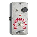 楽器種別：新品コンパクトエフェクター/Electro Harmonix 商品一覧＞＞コンパクトエフェクター【5，000円〜20，000円】 商品一覧＞＞安心してお買い物頂けるよう、コンパクトもマルチも丁寧梱包でお届けします！Electro Harmonix Bassballs商品説明オートワウにディストーションサウンドを加えたツイン・ダイナミック・フィルターエレハモ名機エフェクターの性能をそのままに、コンパクト・ボディにまとめたNANOシリーズより登場した本機「Nano Bassballs 」。元となる「Bassballs」の1号機はあのポール・マッカートニー氏が購入したことでも有名なモデルです。オートワウにディストーションサウンドを加えたツイン・ダイナミック・フィルターは楽器の音をまるでヴォーカルのように、ユニークに変化させる何ともユニークなサウンドを提供してくれます。飛び道具としても、スラッパーの方にもオススメの1台です。また、小さく収めた筐体と併せて優れたコスト・パフォーマンスを誇るNANOシリーズはレギュラー・モデル同様、米国ニューヨーク工場にて生産されており、クオリティの高さでもご満足頂ける事でしょう!ひとクセのあるフィルター・エフェクターをお探しの方は是非お試し下さい！商品詳細・寸法：72W×110H×50D ・重量：240g ・電源：9Vバッテリー ・使用可能な電源アダプター：9VDCセンター・マイナスイケベカテゴリ_エフェクター_コンパクトエフェクター_Electro Harmonix_新品 JAN:0683274050034 登録日:2009/09/29 エフェクター コンパクトエフェクター ストンプボックス エレハモ エレクトロハーモニクス エレクトロハーモニックス