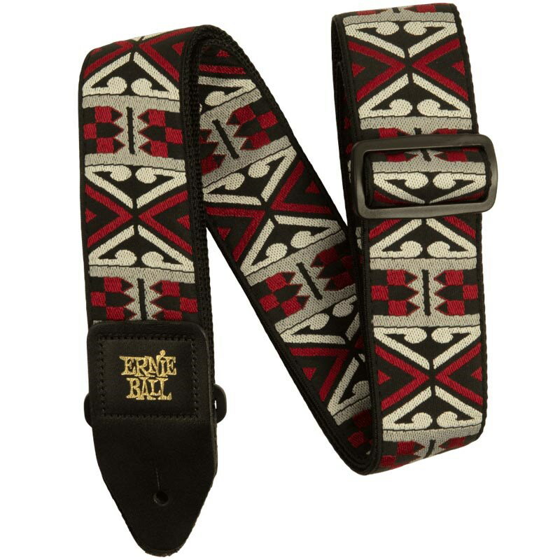 ERNIE BALL PRIMAL RED JACQUARD STRAP 