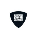 Freedom Custom Guitar Research ロゴ入りピック SP-PK-01 (トライアングル/0.75mm/BLACK)