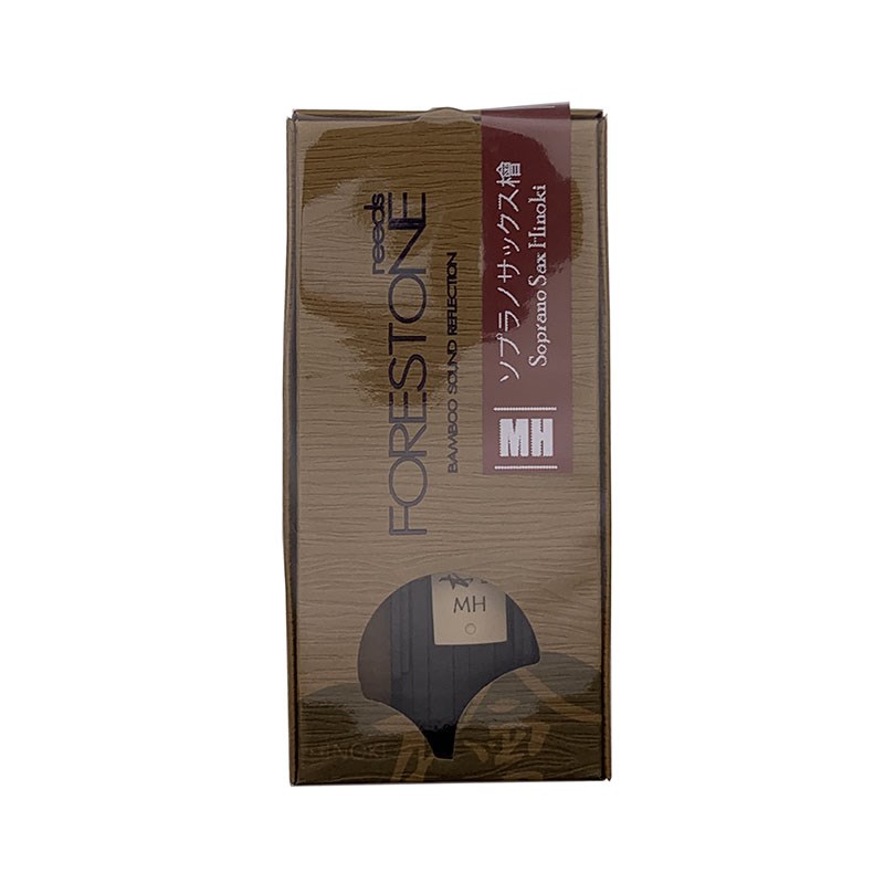 楽器種別：新品FORESTONE/新品 商品一覧＞＞管楽器・吹奏楽器【〜5，000円】 商品一覧＞＞サックス用アクセサリ/リード/FORESTONE 商品一覧＞＞サックス買うなら、当店で！専門のスタッフが丁寧に検品・調整しているので安心です！FORESTONE 《硬さ：MH(ミディアム・ハード)》ソプラノサックス用リード フォレストーン 檜(ヒノキ/HINOKI)商品説明＜フォレストーンリード＞30年の研究を得て完成した全く新しい日本発の新素材のリードです。竹由来の特殊素材(特許取得済)と世界唯一の金型射出生計により、今までの人工リードにはない合成リードを実現しました。また、二重加工によりマウスピースとの密着度も増しています。日本、欧米を中心に、世界30カ国以上のお客様にご利用頂いております。こちらの檜(ヒノキ)モデルは、よりコシのある音色にするために特殊な素材が配合されており、JAZZ、POPS向けの明るい音色が特徴です。両面にサンドブラスト加工が施されております。ちなみに檜という名前は、檜が含まれているというわけではなくその見た目から名づけられました。商品詳細■硬さ：MH(ミディアム・ハード)■1枚入りイケベカテゴリ_管楽器・吹奏楽器_サックス用アクセサリ_リード_FORESTONE_新品 SW_FORESTONE_新品 JAN:4582323111794 登録日:2024/12/20 リード フォレストーン