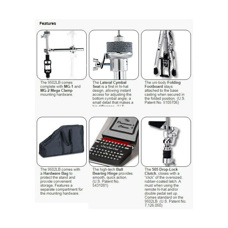 dw CP9502LB8 [Remort Cable Hi-Hats Stand / 8 feet Cable]