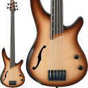 楽器種別：新品エレキベース/Ibanez 商品一覧＞＞エレキベース/Ibanez/SR Workshop 商品一覧＞＞エレキベース【65，000円〜130，000円】 商品一覧＞＞当店のベースは、出荷前に専門スタッフが検品・調整しているので安心です！Ibanez Bass Workshop SRH505F-NNF商品説明チェンバーボディ＆フレットレスのセミホロウベース SRH500F&SRH505FIbanez BASS WORKSHOP SRH Series確たるコンセプトの元に今まで見たことのない心躍る新しいベースを生み出すIbanez Bass Work ShopシリーズからチェンバーボディのセミホロウベースSRH500FとSRH505Fを発売します。オクメ材を大胆にくり抜いたチェンバー・ボディにスプルース材をトップに貼りあわせたセミホロウ構造とIbanezオリジナルのAeroSilk piezo pickupがまるでウッドベースのようなトーンを生み出します。もちろん、SRの根幹であるプレイアビリティの追求にも妥協はありません。セミホロウでありながら抜群の演奏性を備えるベース、それがフレットレス仕様のSRH500FとSRH505Fです。●Semi-Hollow Bodyチェンバー加工を施したオクメ材にスプルースを貼り合わせた55mm厚のセミホロウ・ボディが豊かなレゾナンスを生み出します。●Contoured deep neck jointハイ・ポジションへのアクセスを自在にします。●WIDE ELBOW CUT様々なプレイスタイルを想定した幅広のエルボーカットはプレイアビリティはもちろんデザイン性も重視しています。●Aero Silk piezo pickupIbanezオリジナルのピエゾ・システムが、あたかもウッドベースのような、アコースティックで暖かみのあるピエゾ・サウンドを実現しています。また出力バランスのばらつきを解消するため、ブリッジ裏には弦ごとに出力調節トリムを備えています。※画像はサンプルです。製品の特性上、杢目や色合いは1本ごとで異なり、お選び頂くことはできません。あらかじめご了承下さい。商品詳細Neck type: SRH5 5pc Jatoba/Bubinga neckBody: Spruce top/Okoume back bodyFretboard: Bound Rosewood fretboard w/White off-set dot inlayFret: Black fret linesBridge: Custom bridge for AeroSilk Piezo system(16.5mm string spacing)Hardware color: Black matteソフトケース付属◆カラー：・NNF (Natural Browned Burst Flat)イケベカテゴリ_ベース_エレキベース_Ibanez_SR Workshop_新品 JAN:4515276971504 登録日:2017/01/17 エレキベース アイバニーズ イバニーズ