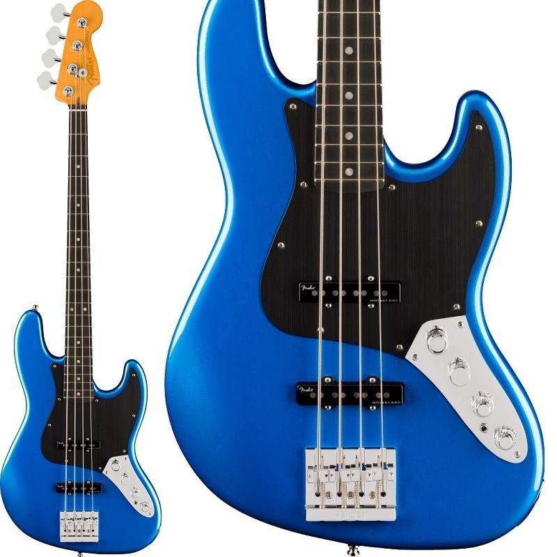 楽器種別：アウトレットFender USA/American Ultra 商品一覧＞＞Fender USA/アウトレット 商品一覧＞＞ベース【175，000円〜330，000円】 商品一覧＞＞エレキベース/JBタイプ/Fender USA 商品一覧＞＞当店のベースは、出荷前に専門スタッフが検品・調整しているので安心です！Fender USA American Ultra II Jazz Bass (Noble Blue/Ebony) 【特価】 【IKEBE BASS OUTLET オープン記念セール】商品説明【ファクトリーアウトレット品B級特価】最高かつ最新の性能を求めるプレイヤーのために開発されたAmerican Ultra IIは、フェンダーの最も先進的な製品シリーズです。American Ultra IIのギターとベースは、プレミアムな素材、精巧なクラフトマンシップ、そして最先鋭のデザインを特徴としています。常に進化しながらも、長く使用できる品質を持ち、楽器の最先端を駆け抜け続ける製品をラインナップしています。American Ultra II Jazz Bassは、厳選されたアルダーボディに深めのボディコンターが施されています。クォーターソーンメイプルネックはModern Dネックシェイプで、ネックバックは触り心地の良いUltra Satinフィニッシュで仕上げられています。10〜14インチコンパウンドラジアスのエボニーまたはクォーターソーンメイプル指板は、エッジを丁寧にロールオフ処理したUltraロールドエッジが採用されており、ミディアムジャンボフレット、蓄光式Luminlayサイドドット、Graph Tech TUSQナットを装備しています。テーパードネックヒールと深いボディコンターにより、ハイポジションへの容易なアクセスができ、ヘッドアジャストタイプのトラスロッドが素早いネック調整を可能にします。American Ultra II Jazz Bassは、Ultra II Noiseless Vintage Jazz Bassピックアップを装備し、ヴィンテージ感たっぷりのウォームなトーンから、歯切れの良いモダンなトーンまで、ハムノイズとは無縁の幅広い極上のサウンドが得られます。特許取得済みのS-1スイッチにより、ピックアップのアクティブ／パッシブモードの切り替えが可能で、パッシブトーンコントロール、またはミッドレンジの周波数帯域を調整できるアクティブ3バンドEQのトーンコントロールが得られます。調整可能なHiMassトップロード／ストリングスルーボディブリッジ、テーパードシャフト付きFenderライトウェイトチューニングマシン、ナールドアルミノブ、1-plyアノダイズドピックガードなど、高い実用性を誇る機能を搭載しています。フェンダーの象徴的なスタイリングと先進的な仕様を融合させたAmerican Ultra IIは、プレイヤーの演奏体験を新たな高みへと導きます。プレイヤーが求める完璧なトーン、無限の汎用性、そして究極のパフォーマンスをAmerican Ultra IIが実現します。※画像はサンプルです。材質の特性上、木目/色合いは一本ごとに異なります。※小さな打痕や傷、塗装不良などある場合が御座いますが、演奏に影響はございません。商品詳細Body Material: Select AlderBody Finish: Gloss UrethaneNeck: Quartersawn Maple， Modern DNeck Finish: Ultra Satin UrethaneFingerboard: Ebony or Quartersawn Maple， 10inch to 14inch Compound Radius (254 mm to 355.6 mm)Frets: 21， Medium JumboPosition Inlays: Black Pearloid Dot - 7 mm (Quartersawn Maple)， White Pearloid Dot - 7mm (Ebony)Nut (Material/Width): Graph Tech TUSQ， 1.5inch (38.1 mm)Tuning Machines: Fender F Light-Weight Vintage-Paddle Keys with Tapered ShaftsScale Length: 34inch (86.36 cm)Bridge: 4-Saddle Adjustable HiMass (String-Through-Body or Top-Load)Pickguard: 1-Ply Black Anodized Aluminum (776， 799)， 1-Ply Gold Anodized Aluminum (712)， 1-Ply Silver Anodized Aluminum (790)Pickups: Ultra II Noiseless Vintage Jazz Bass (Bridge)， Ultra II Noiseless Vintage Jazz Bass(Middle)Pickup Switching: Pan PotSpecial Electronics: S-1 Switch on Volume Selects Active Mode (Up Position) or Passive Mode (Down Position); 2-Way Mini-Toggle Midrange Frequency Selector (325 Hz or 750 Hz)Controls:Master Volume (with S-1 Switch)， Pan Pot (Pickup Selector)， Stacked Concentric Midrange Boost/Cut + Passive Tone Control， Stacked Concentric Treble Boost/Cut + Bass Boost/Cut， Mini-Toggle Midrange Frequency SelectorControl Knobs: Heavy Knurled Flat-TopHardware Finish: Nickel/ChromeStrings: Fender 7250M Nickel Plated Steel Roundwound， Long Scale， (.045-.105 Gauges)ハードケース付属イケベカテゴリ_ベース_エレキベース_JBタイプ_Fender USA_American Ultra_アウトレット SW_Fender USA_アウトレット JAN:2500030894481 登録日:2026/06/24 エレキベース フェンダー ふぇんだー フェンダーUSA FenderUSA アメトラ アメリカンウルトラ