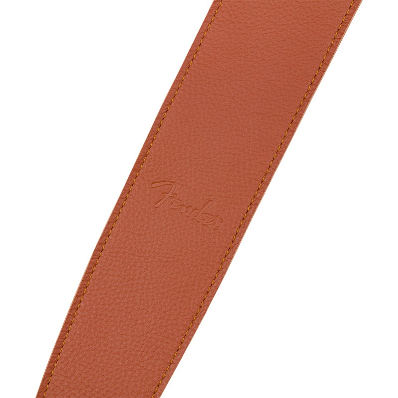 Fender USA Limited Leather Strap， Tangerine