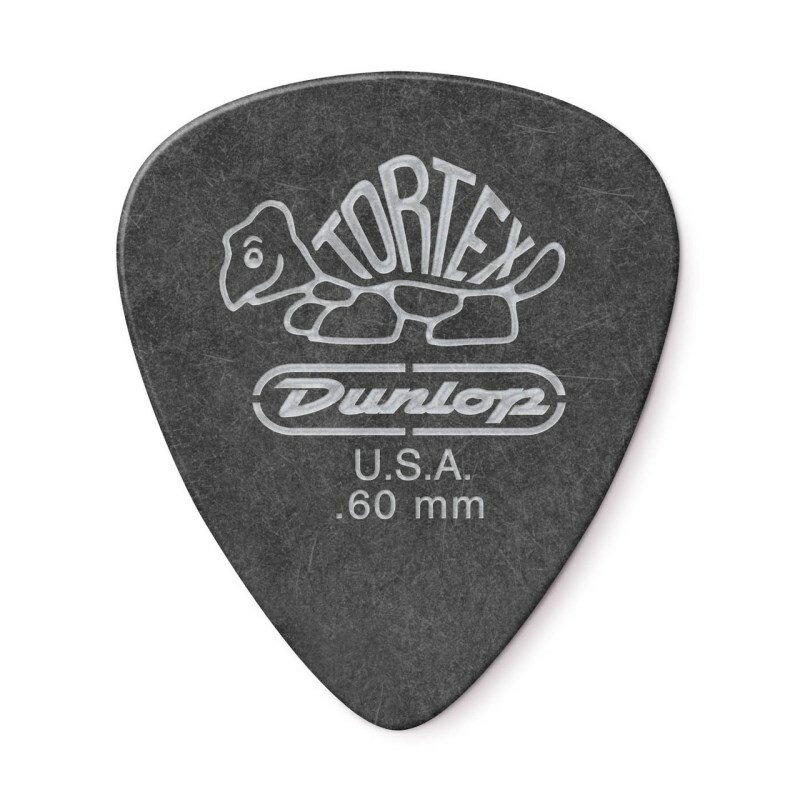 Dunlop (Jim Dunlop) 488R Tortex Pitch Black Gold Standard×10枚セット (0.60mm)