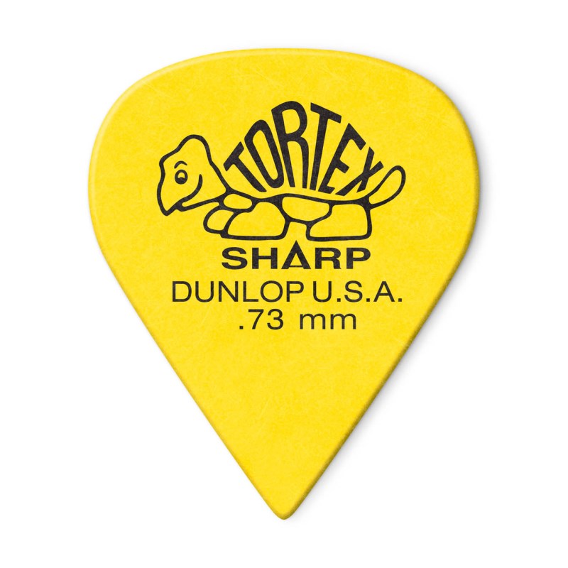 Dunlop (Jim Dunlop) 412R Tortex Sharp Picks (0.73mm/イエロー)