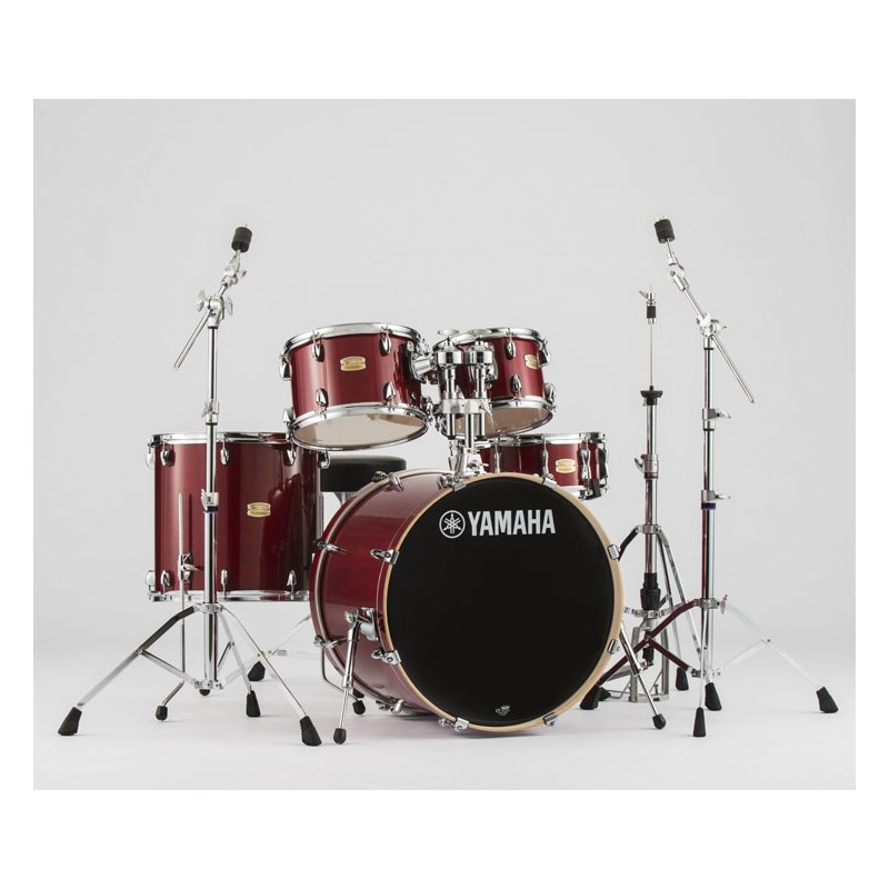 YAMAHA Stage Custom Birch 22BD/シェル+ハードウェア+椅子セット【カラー：クランベリーレッド（CR）】【お取り寄せ品】