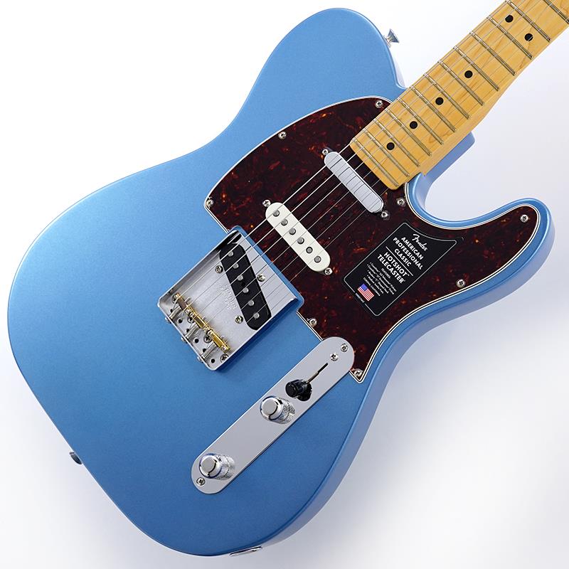 楽器種別：アウトレットFender USA/American Professional 商品一覧＞＞Fender USA/アウトレット 商品一覧＞＞エレキギター【125，000円〜235，000円】 商品一覧＞＞テレキャスター・TLタイプ/Fender USA 商品一覧＞＞当店のギターは、出荷前に専門スタッフが検品・調整しているので安心です！Fender USA American Professional Classic Hotshot Telecaster (Faded Lake Placid Blue/Maple) 【B級特価】商品説明B級アウトレット特価！！American Professional Classic SeriesAmerican Professional Classic HotShot Telecasterは、ヴィンテージの魅力とモダンなパフォーマンスが完璧に融合したギターです。ヴィンテージにインスパイアされたCoastline ’63 Telecaster及びCoastline ’57 Stratocasterピックアップを搭載し、パンチと煌めきに満ちた、深みのあるトーンを奏でます。洗練されたModern Cシェイプネックは、快適な演奏性を提供し、Fender Staggered ClassicGearチューナーは、クラシックなルックスと正確なチューニング安定性を両立しています。カスタムフェードのヴィンテージ仕上げや、フェンダーらしいクラシックな塗装をラインナップ。サウンドだけでなく、見た目の美しさにもこだわりました。American Professional Classic HotShot Telecasterは、フェンダー黄金期の魂を受け継ぎながら、現代のプレイヤーのために進化したモデルです。※本商品はB級特価品となります為、細かな擦り傷や小さな打痕、パーツのくすみが散見します。※保証に関しましてはプレイアビリティに関する点のみとなり、通常とは異なるアウトレット保証となります。ギグバッグ付属商品詳細Series: American Professional ClassicBody Material: AlderBody Finish: Gloss UrethaneNeck: Maple， Modern CNeck Finish: Satin Urethane with Gloss HeadstockFingerboard: Rosewood or Maple， 9.5 (241 mm)Frets: 22， Medium JumboPosition Inlays: White or Black DotNut (Material/Width): Synthetic Bone， 1.685 (42.8 mm)Tuning Machines: Fender ClassicGear StaggeredScale Length: 25.5 (64.77 cm)Bridge: 3-Saddle Vintage-Style Strings-Through-Body Tele with Slotted Brass Barrel SaddlesPickguard: 1-Ply Black or 3-Ply Black or 4-Ply Tortoise ShellPickups:Coastline ‘63 Single-Coil Telecaster (Bridge)Coastline ‘57 Single-Coil Stratocaster RWRP (Middle)Coastline ‘63 Single-Coil Telecaster (Neck)Pickup Switching: 5-Position Blade:Position 1. Bridge PickupPosition 2. Bridge and Middle PickupPosition 3. Middle PickupPosition 4. Middle and Neck PickupPosition 5. Neck PickupControls: Master Volume， Master Greasebucket Tone Circuit (Rolls Off Highs without Adding Bass)Control Knobs: Chrome DomeHardware Finish: Nickel/ChromeStrings: Fender USA 250L Nickel Plated Steel (.009-.042 Gauges)， PN0730250403Case/Gig Bag: Included: Deluxe Gig Bagイケベカテゴリ_エレキギター_テレキャスター・TLタイプ_Fender USA_American Professional_アウトレット SW_Fender USA_アウトレット JAN:2500010863193 登録日:2026/09/25 エレキギター フェンダー ふぇんだー フェンダーUSA