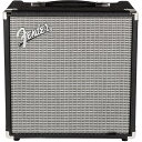 楽器種別：新品ベースアンプ/Fender USA 商品一覧＞＞ベースアンプ【10，000円〜30，000円】 商品一覧＞＞安心してお買い物頂けるよう、ミニアンプもコンボアンプも丁寧梱包でお届けします！Fender USA Rumble 25 (V3)商品説明自宅練習や小スペースギグに最適なフェンダーのベース用アンプ。自宅練習用からレコーディング、ライブ用に至るまで、幅広いラインナップを驚きの価格で提供する「Rumbleシリーズ」。軽量な筐体であることに加え、ラウドなトーンをクラシックなフェンダールックスで実現しています。アップグレードされたEminenceスピーカーや、直感で操作しやすいラジオノブなど様々な機能を採用。自宅練習から小規模なギグに最適なベースアンプです。 力強くクリアなフェンダー・ベース・トーンに加え、「Overdrive」スイッチでエキサイティングなドライブ・トーンも楽しめます。 AUXインプットから、MP3プレイヤーやドラムマシーンを接続し、練習することが可能です。また、ヘッドホンが利用可能で、深夜の練習でもご近所に迷惑はかけません。【特長】■25ワット■8インチFender特別デザイン・スピーカー■トップマウント・コントロール・パネルに「ソフト・タッチ・ラジオ」コントロールつまみ■コンパクトで軽量な(21パウンド)ポート・エンクロージャーに取り外し可能なグリル■切替可能オーバードライブ・サーキット■ミッドスクープ・コンツアー・スイッチ■1/8インチ補助入力、1/4インチ・ヘッドフォン出力【ハイライト】■AUXILIARY INPUTデジタル・メディア・プレーヤーや他の同様の機器との接続用に1/8インチ・ステレオ補助入力が備えられています。■OVERDRIVE SWITCHスイッチをただ軽くたたくだけで、Rumbleベース・アンプは骨太でアグレッシブ、非常に豊かで満足できるオーバードライブ・トーンが提供されます。■HEADPHONE OUTPUT誰からも邪魔されす、いつでも手軽に使い勝手良くプレイできるよう、ヘッドフォン出力ジャックを備えています。商品詳細【Specifications】[ELECTRONICS]■Wattage: 25 Watts at 8 ohms■Voltage: 100V JPN■Controls: Volume， Overdrive On/Off， Bass， Contour On/Off， Mid， Treble■Channels: One - (with Selectable Overdrive and Contour)■Inputs: One - 1/4■Line Out: NA[HARDWARE]■Cabinet Material: NA■Amplifier Covering: Black Textured Vinyl■Grille Cloth: Silver■Amplifier Jewel: Red LED■Front Panel: Painted Metal■Handle: Molded Plastic Strap with Nickel-Plated Caps[SPEAKERS]■Speakers: One - 8 Fender Special Design■Total Impedance: 8 ohms[MEASUREMENTS]■Amp Weight: 21 lbs. (9.54 kg)■Amp Height: 15.25 (38.73 cm)■Amp Width: 15.25 (38.73 cm)■Amp Depth: 11 (27.94 cm)イケベカテゴリ_アンプ_ベースアンプ_Fender USA_新品 JAN:0885978288007 登録日:2022/03/17 ベースアンプ ベース用アンプ フェンダー ふぇんだー