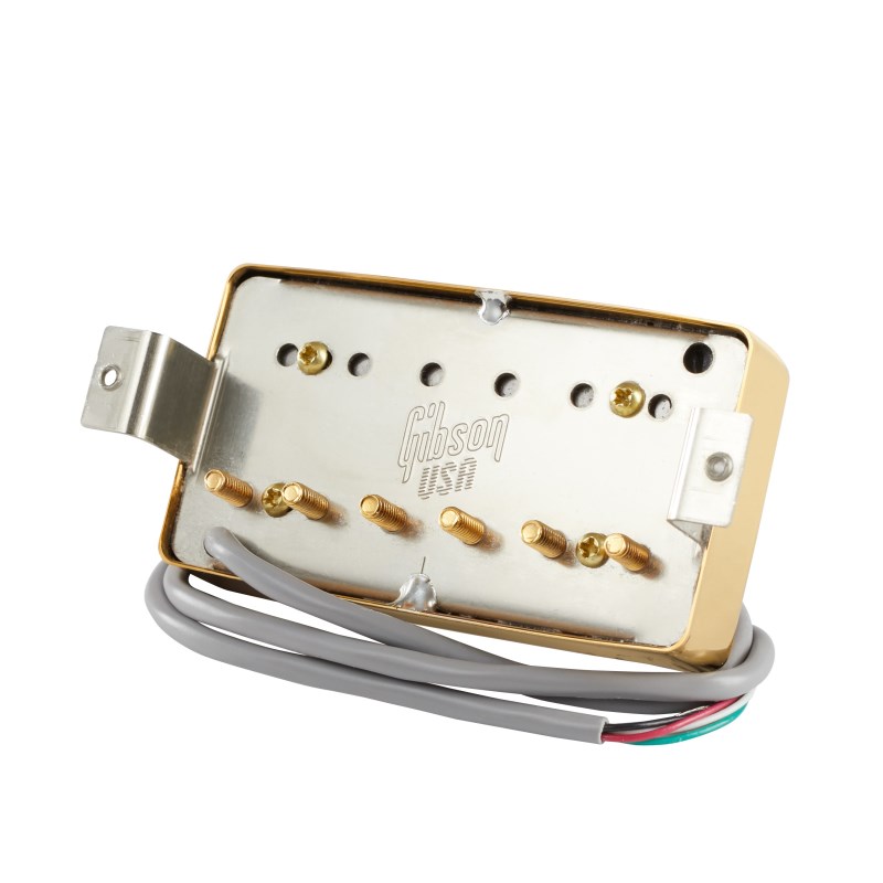 翌日配達 Gibson 【春得セール】 498T - Hot Alnico (Treble， Double Black， Gold cover， 4-conductor， Potted， 14.2k， Alnico 5) [PU498TDBGC4]