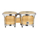 楽器種別：新品ボンゴ/MEINL 商品一覧＞＞ボンゴ【20，000円〜40，000円】 商品一覧＞＞安心してお買い物頂けるよう、小物楽器もカホンも丁寧梱包でお届けします！MEINL WB200NT-CH [Wood Bongo / Natural]【お取り寄せ品】商品説明☆マイネル・ウッドボンゴ！☆WB200ウッドボンゴは、ハンド・セレクトのバッファローヘッドを採用し、チューニングしやすく、シャープな高音と温かみのあるサウンドが特徴です。ウッドシェル本体は環境保護面を考慮したラバーウッド材が使用されており、軽量かつ、深みのあるトーンを生み出します。【仕様】材質：ラバーウッド（ソリッドウッドブロック）サイズ：6-3/4＆8ラグ：8mm チューニングラグリム：2mm SSRリムフィニッシュ：ナチュラル・ハイグロス/クロームメッキ・ハードウェア付属品：チューニングキー、チューンナップオイルイケベカテゴリ_パーカッション_ボンゴ_MEINL_新品 JAN:0840553083187 登録日:2015/05/06 ボンゴ パーカッション マイネル