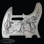 BW&R Custom Engraved Aluminium Pickguard TL Leaves BLK ʡ ڼʡ